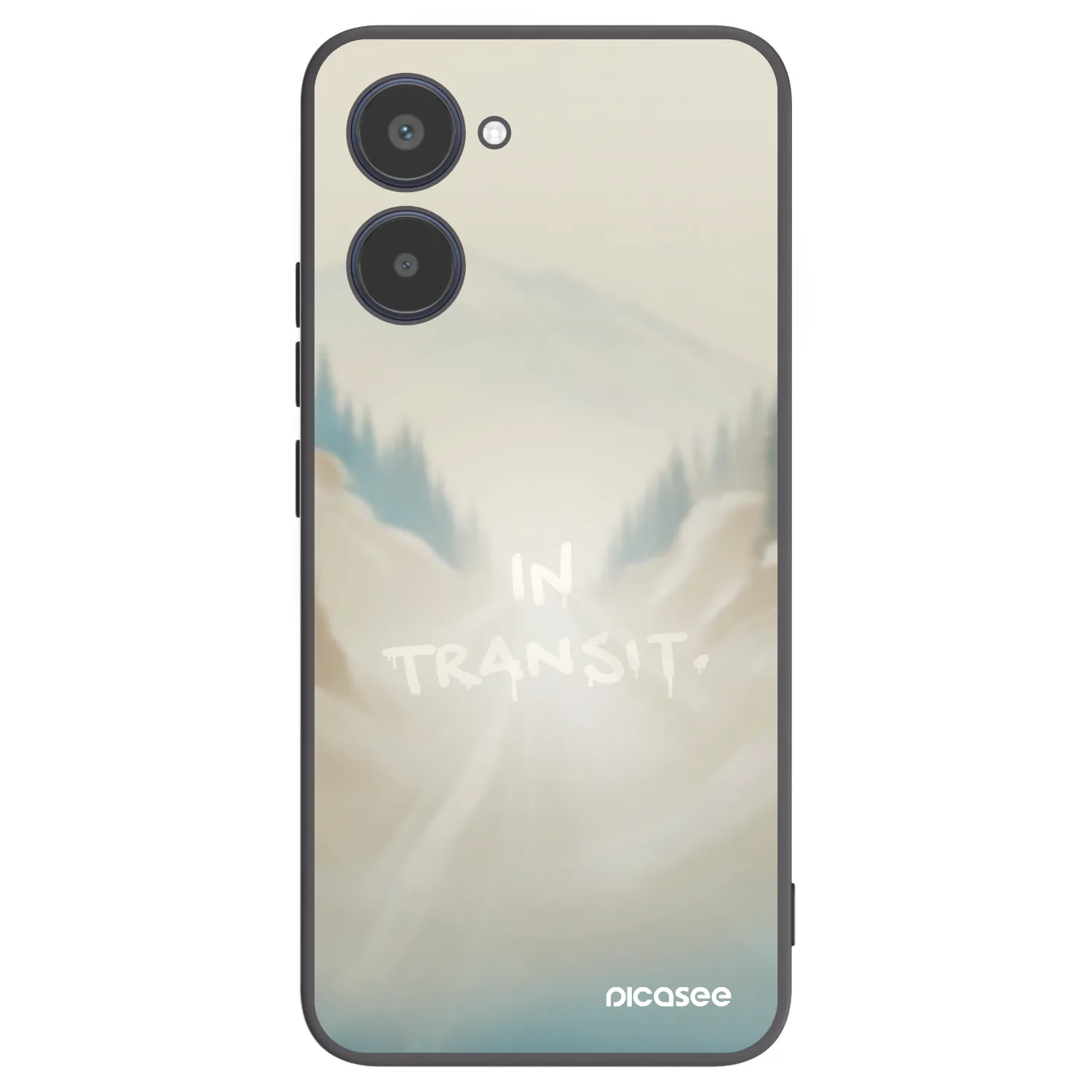 Picasee Realme 10 4G Hülle - Schwarzes Silikon - IN TRANSIT