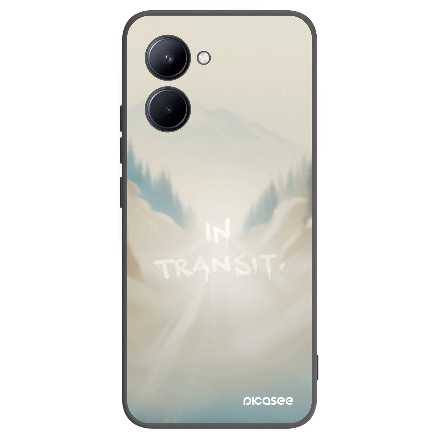 Picasee Realme C33 (2023) Hülle - Schwarzes Silikon - IN TRANSIT