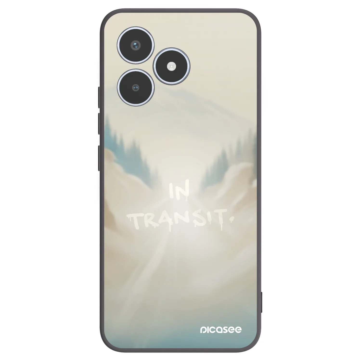 Picasee Realme C53 Hülle - Schwarzes Silikon - IN TRANSIT