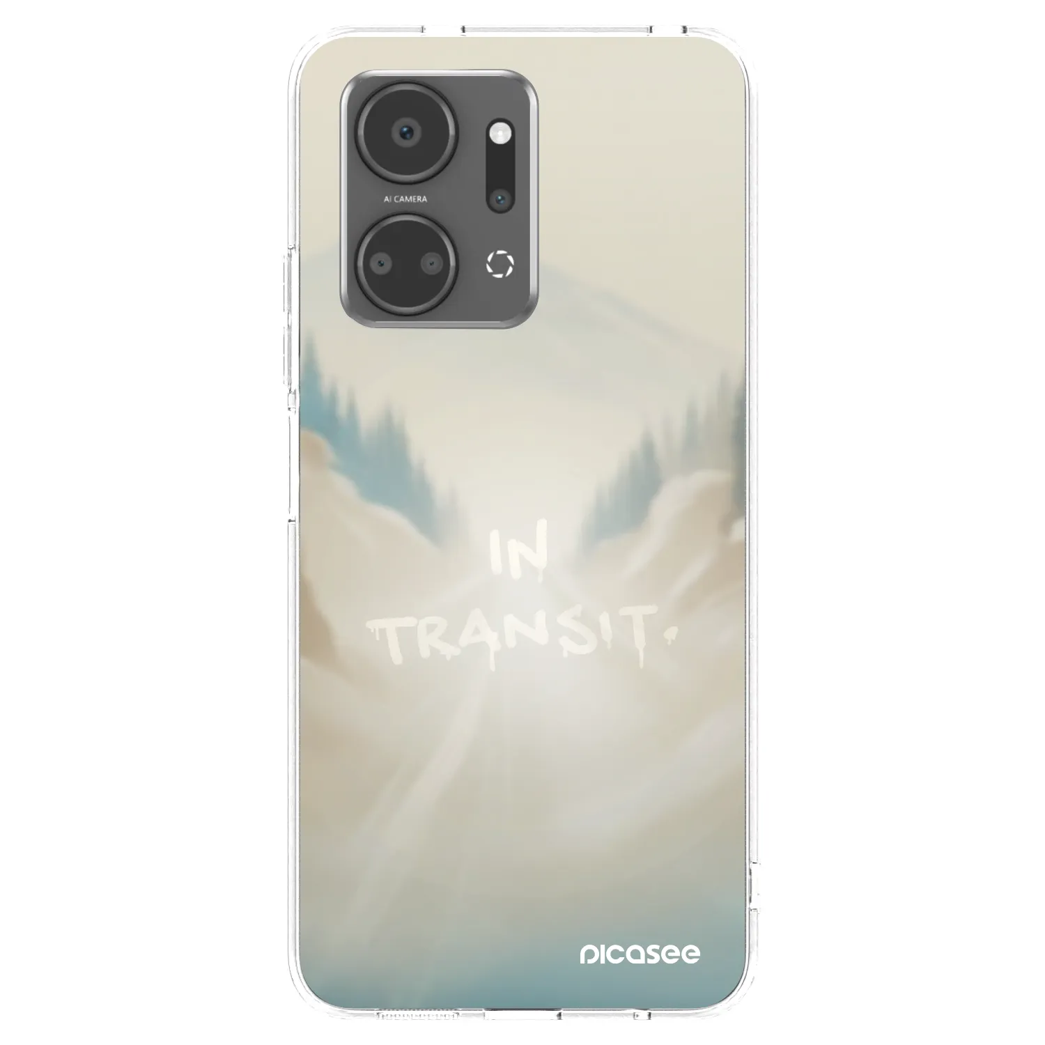 Picasee Honor X7a Hülle - Transparentes Silikon - IN TRANSIT