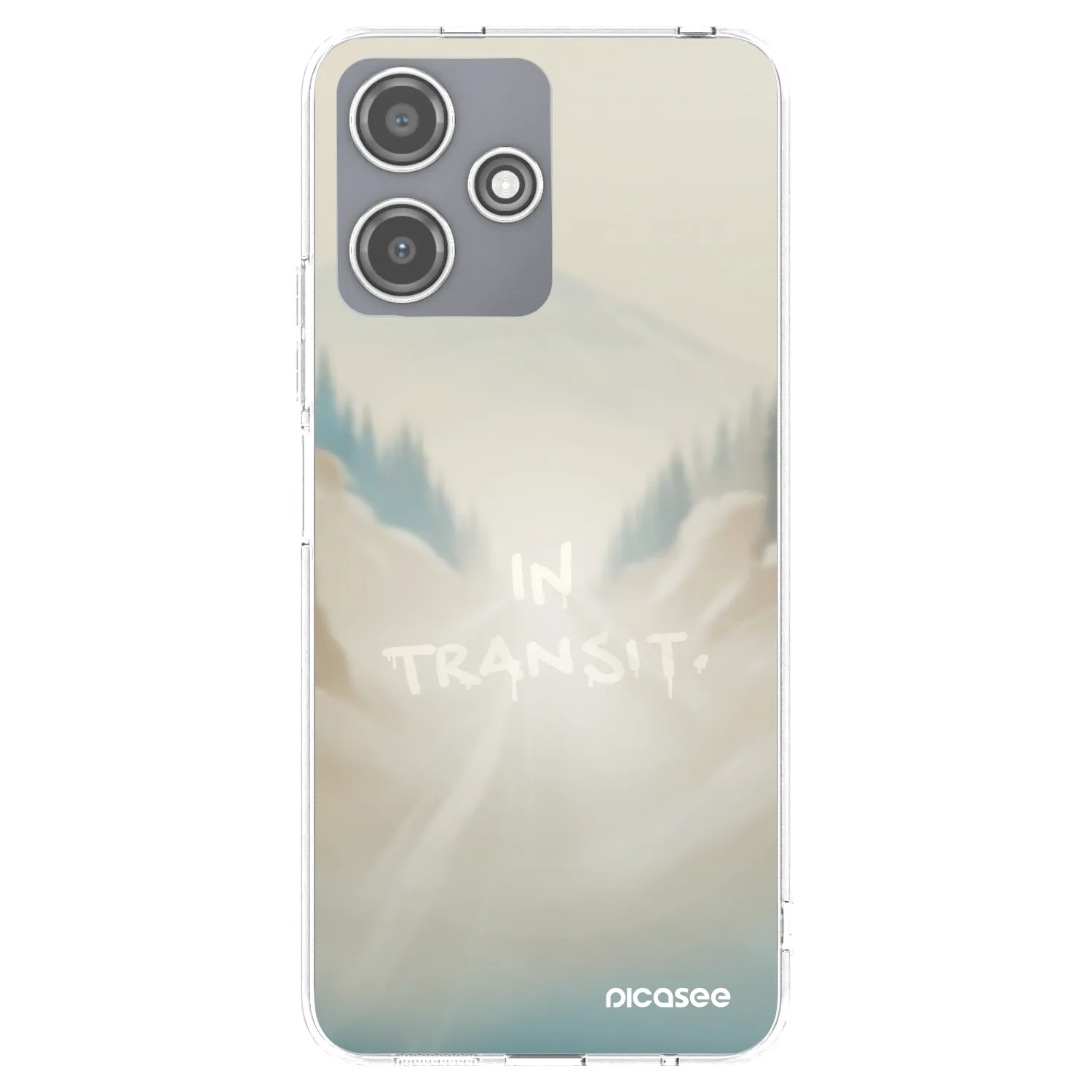 Picasee Xiaomi Redmi 12 5G Hülle - Transparentes Silikon - IN TRANSIT