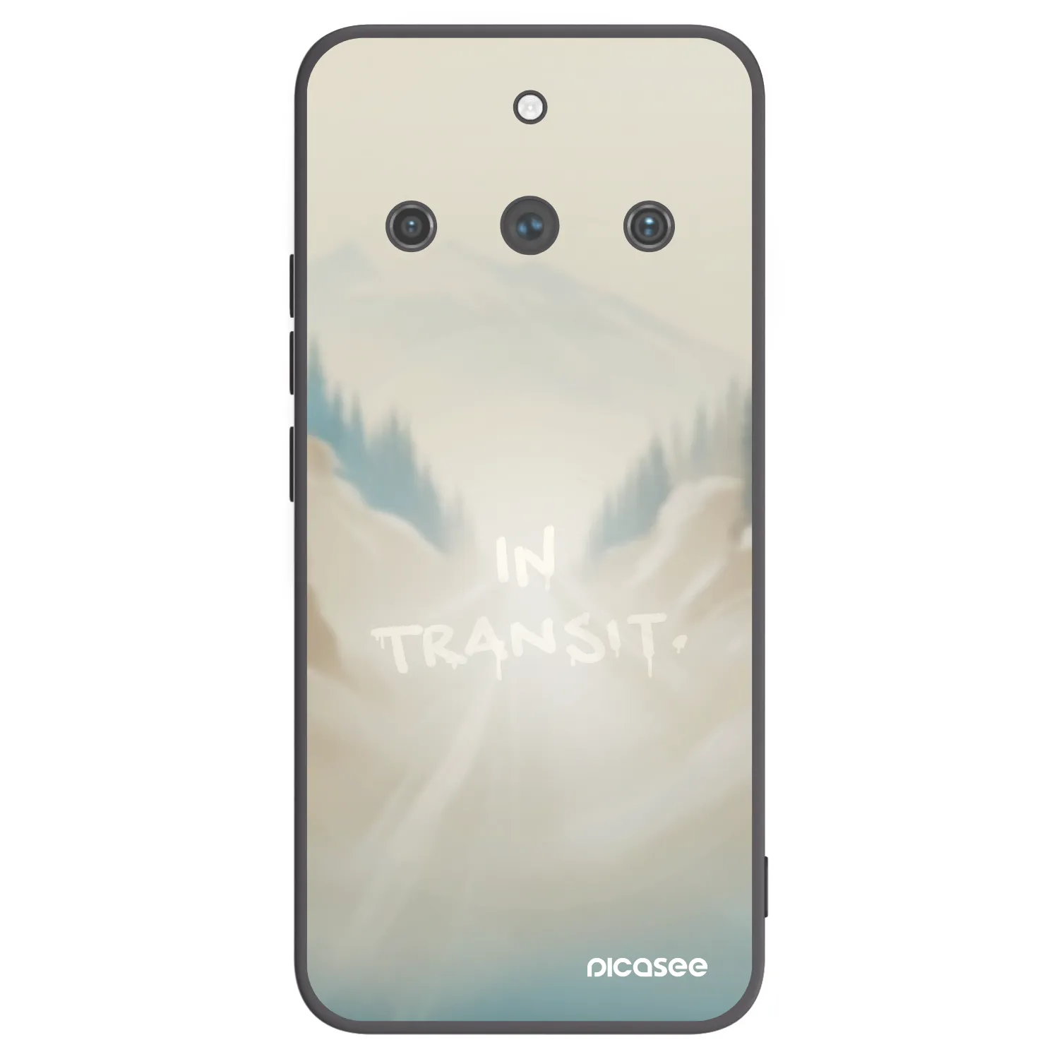 Picasee Realme 11 Pro+ Hülle - Schwarzes Silikon - IN TRANSIT