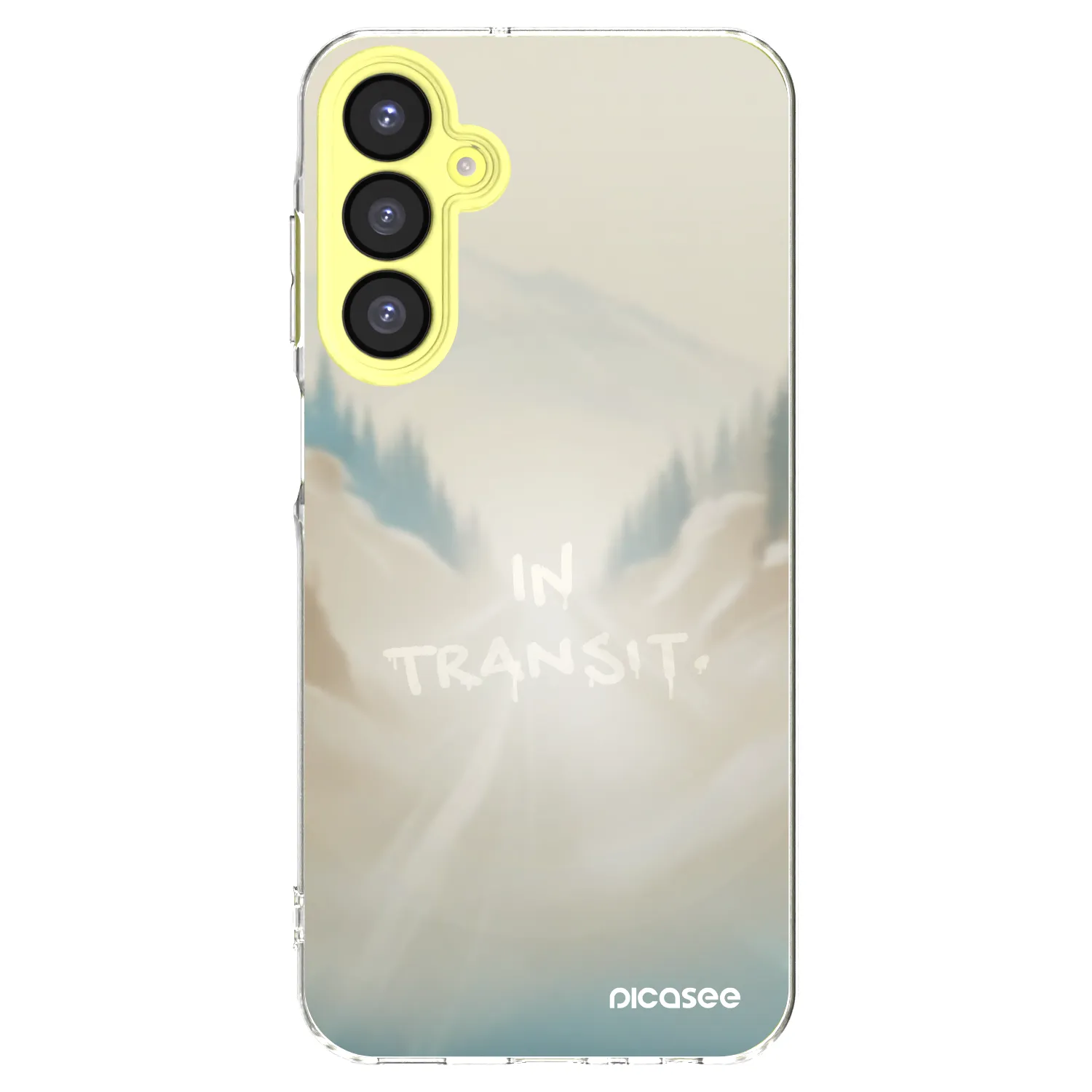 Picasee Samsung Galaxy A25 A256B 5G Hülle - Transparentes Silikon - IN TRANSIT