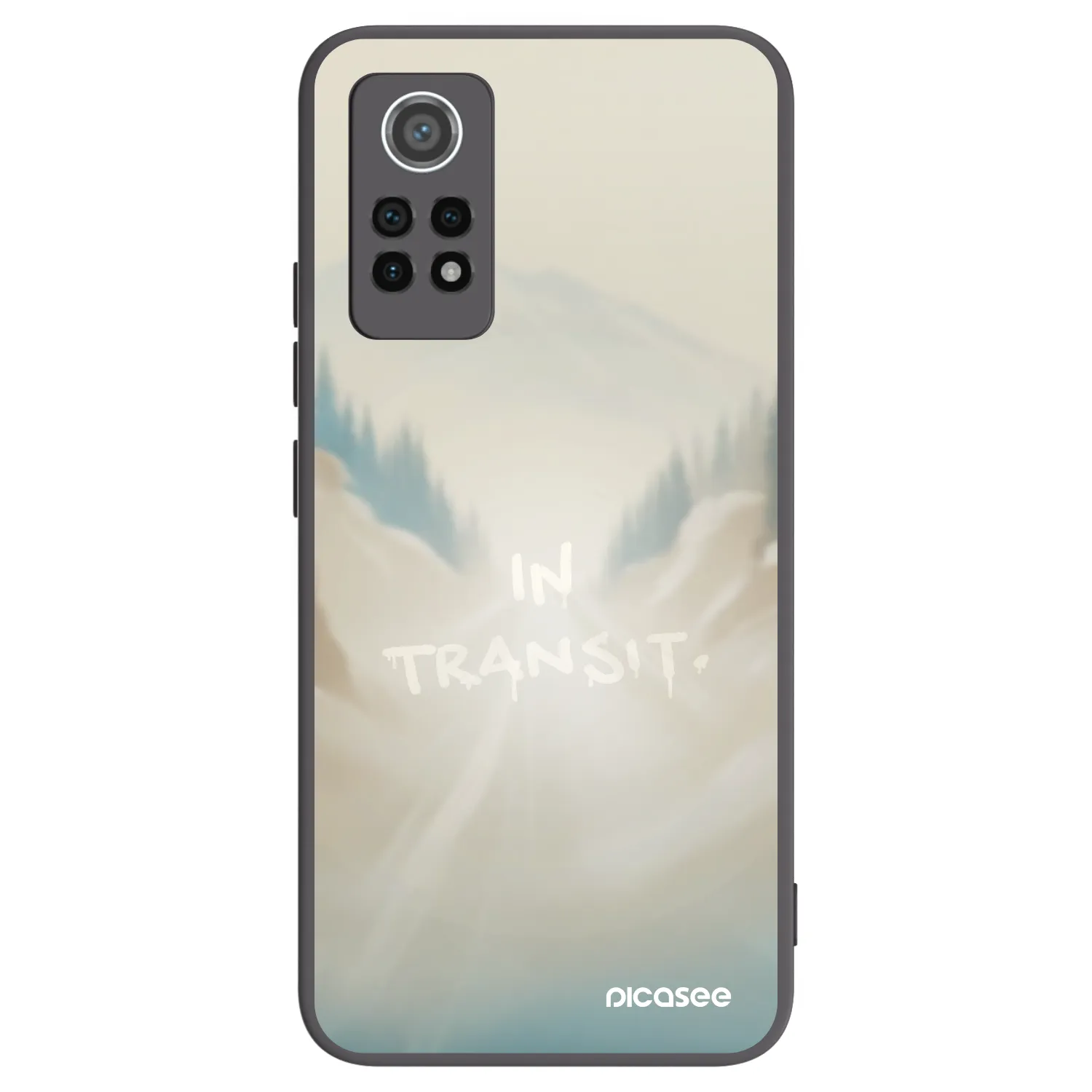 Picasee Xiaomi Redmi Note 12 Pro 4G Hülle - Schwarzes Silikon - IN TRANSIT