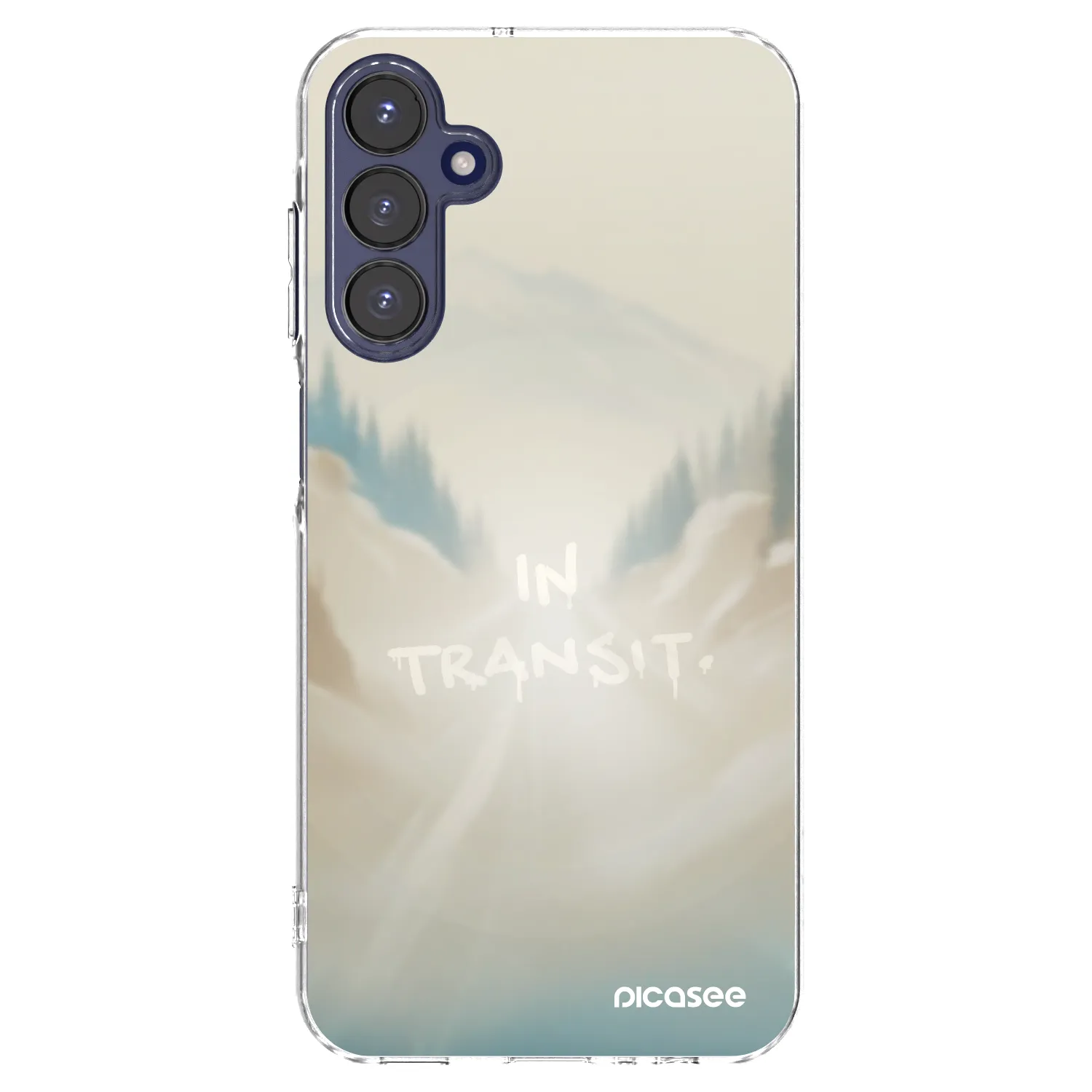 Picasee Samsung Galaxy A15 A155F 4G Hülle - Transparentes Silikon - IN TRANSIT
