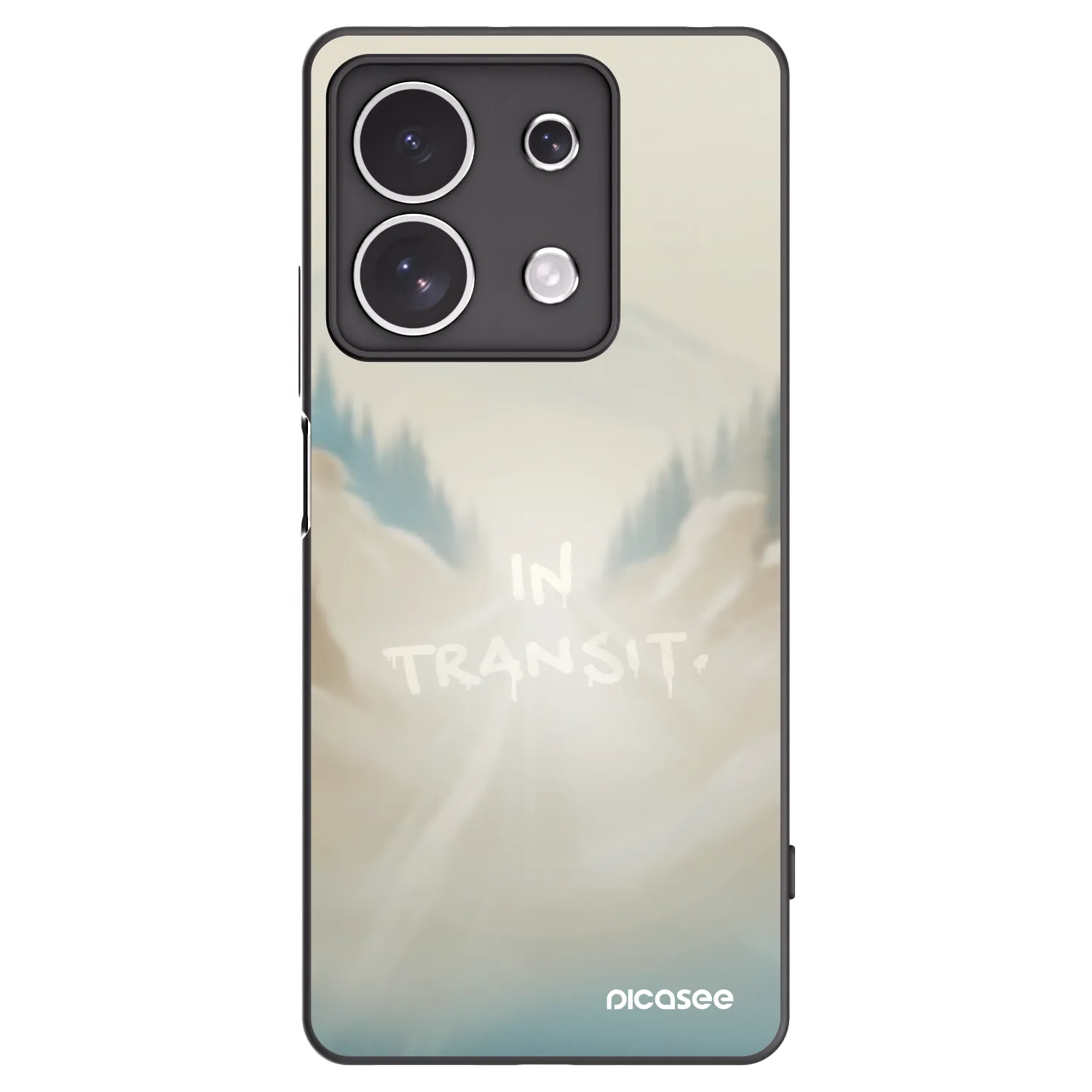 Picasee Xiaomi Redmi Note 13 4G Hülle - Schwarzes Silikon - IN TRANSIT
