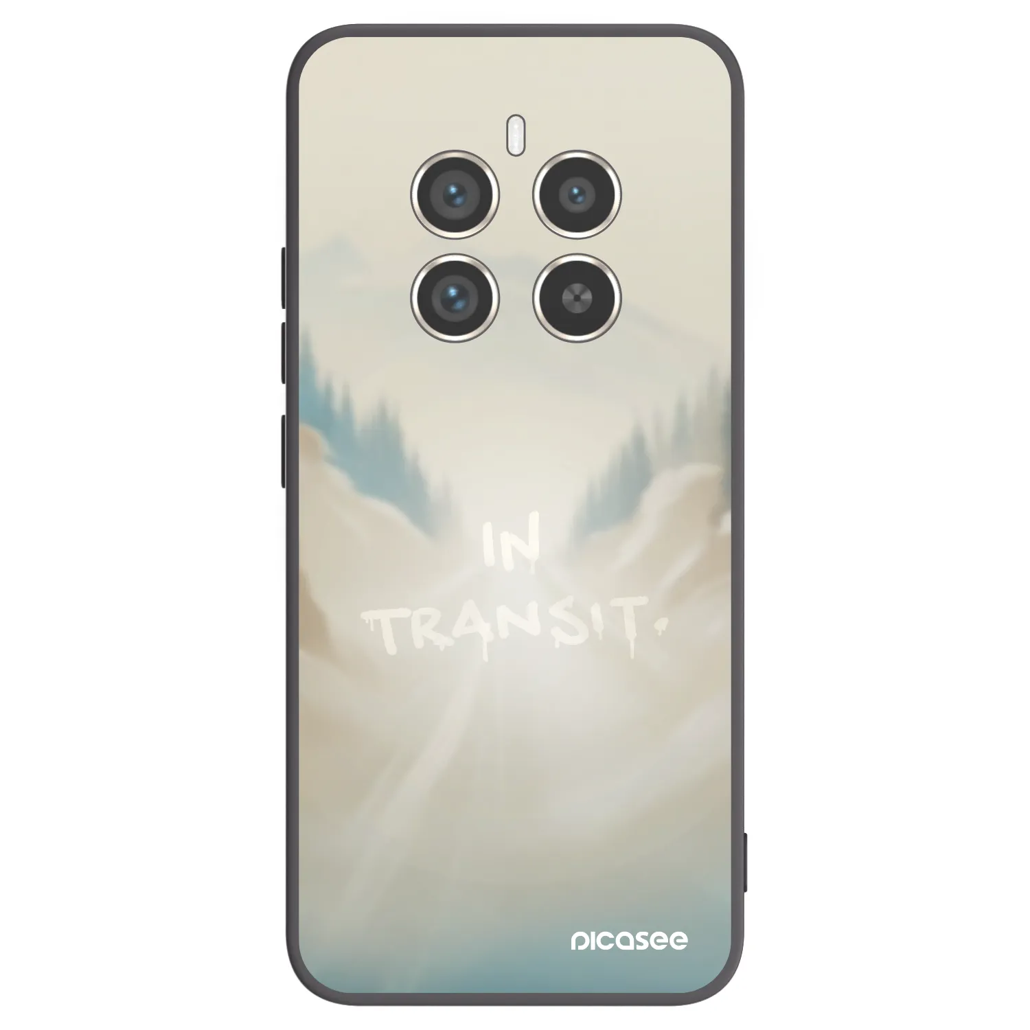 Picasee Realme 12 Pro 5G Hülle - Schwarzes Silikon - IN TRANSIT