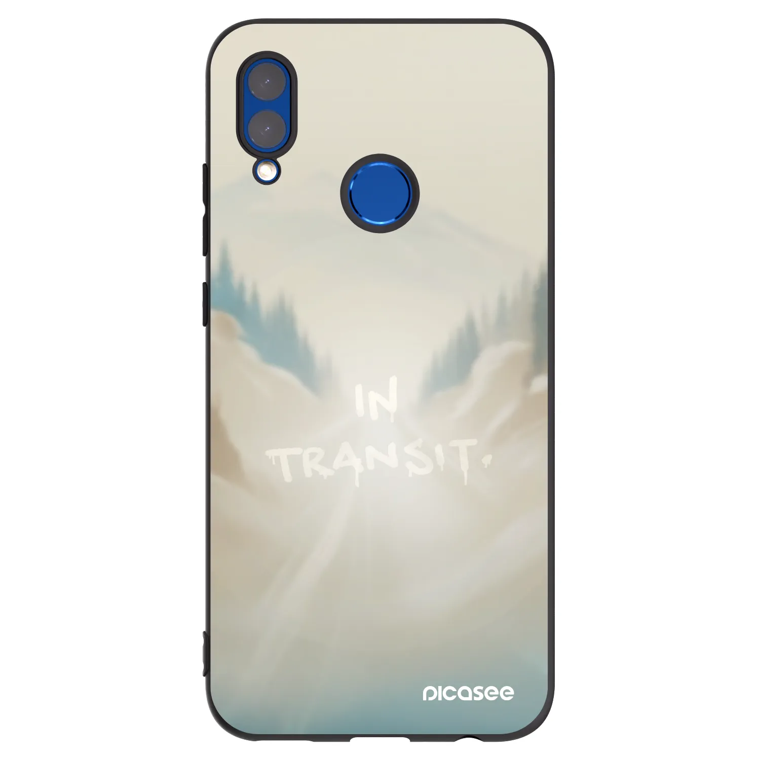 Picasee Huawei P Smart 2019 Hülle - Schwarzes Silikon - IN TRANSIT