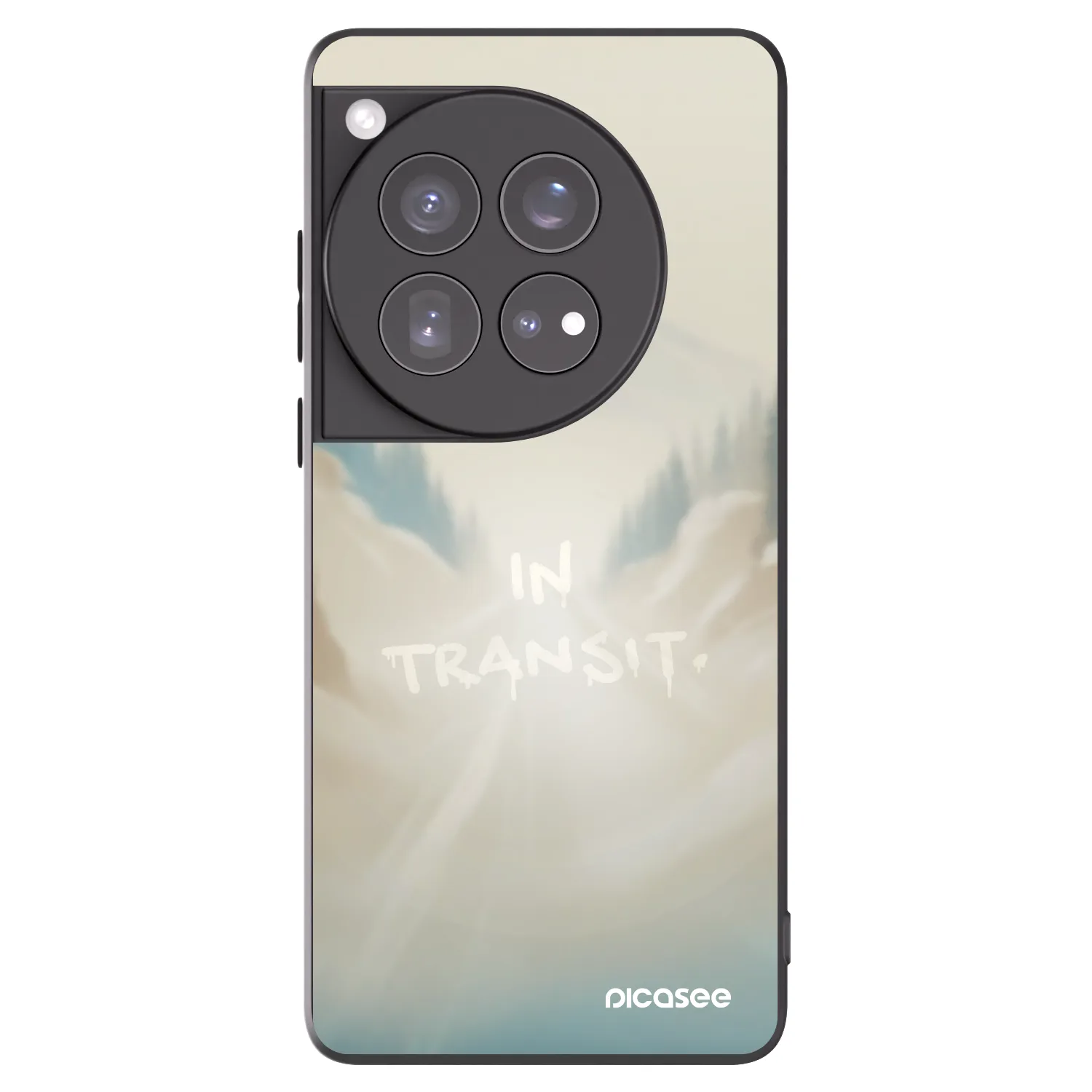 Picasee OnePlus 12 5G Hülle - Schwarzes Silikon - IN TRANSIT