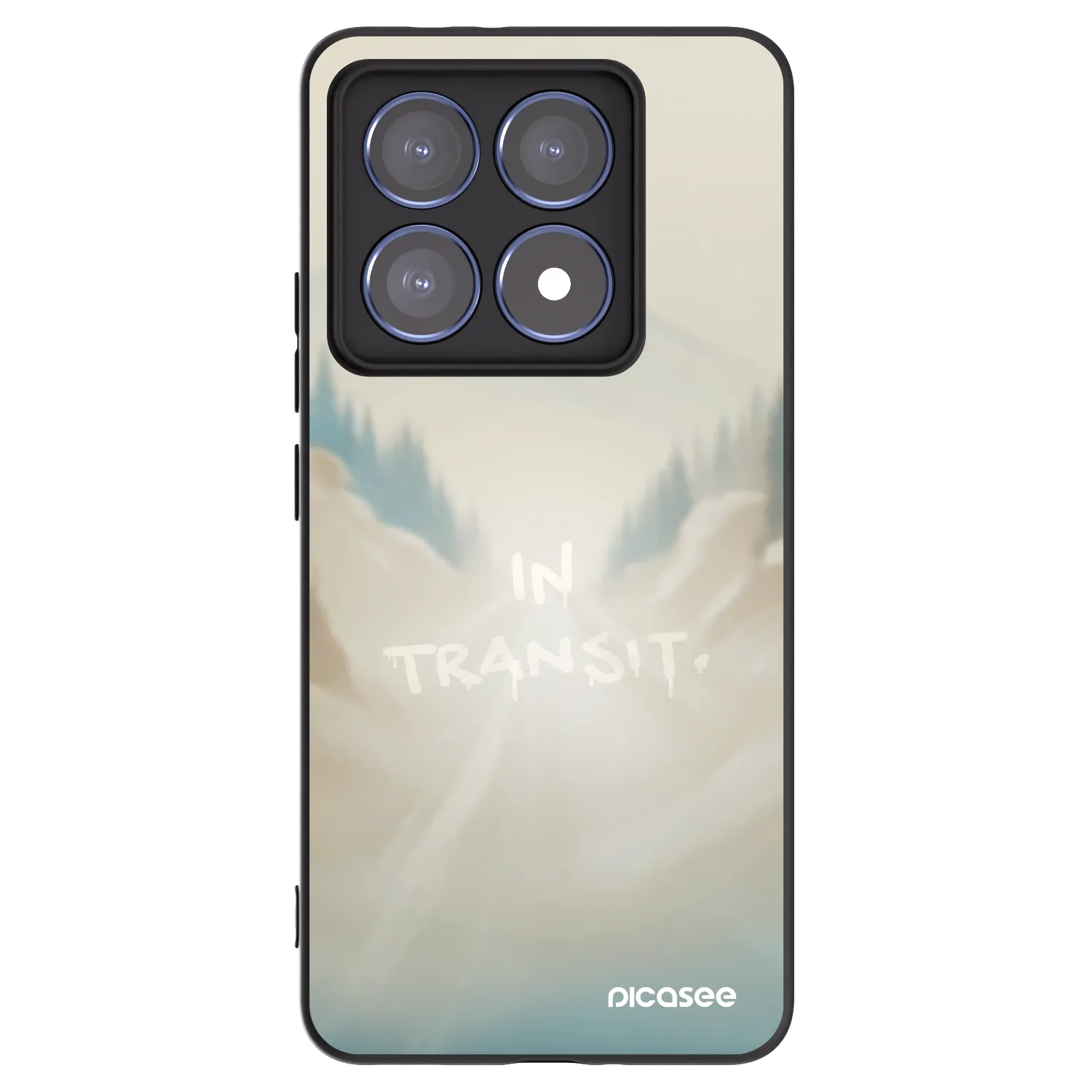 Picasee Xiaomi 14T Pro Hülle - Schwarzes Silikon - IN TRANSIT