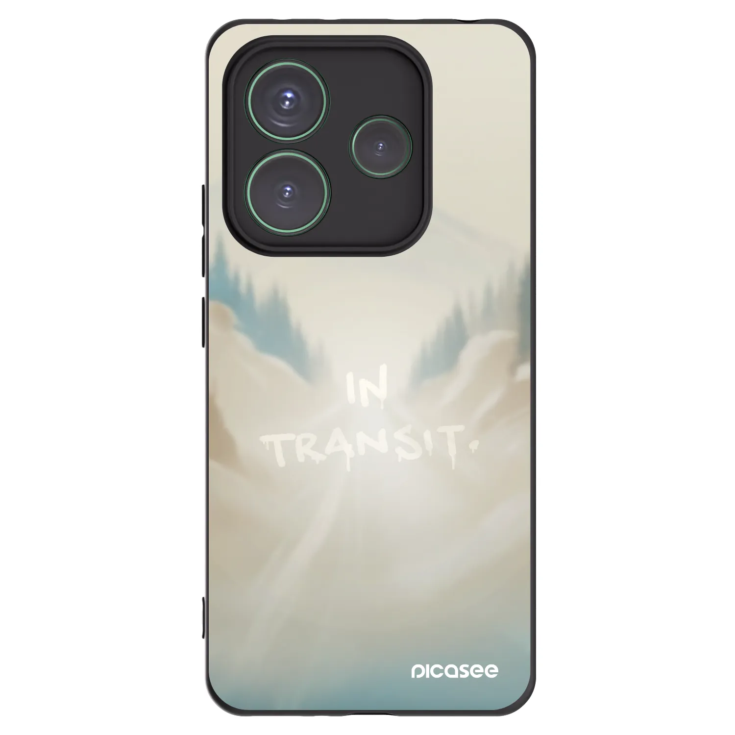Picasee Xiaomi Redmi Note 14 5G Hülle - Schwarzes Silikon - IN TRANSIT