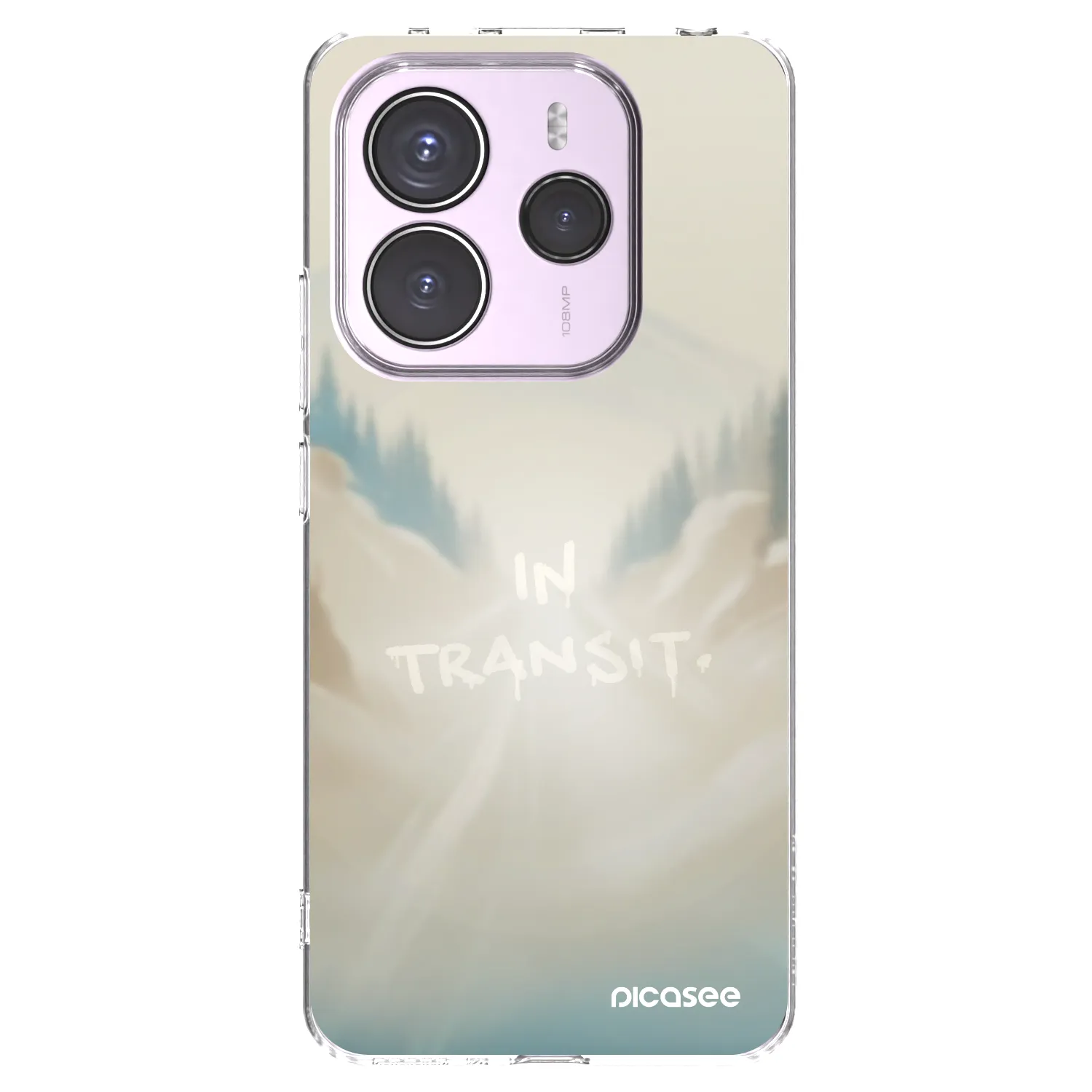 Picasee Xiaomi Redmi Note 14 5G Hülle - Transparentes Silikon - IN TRANSIT