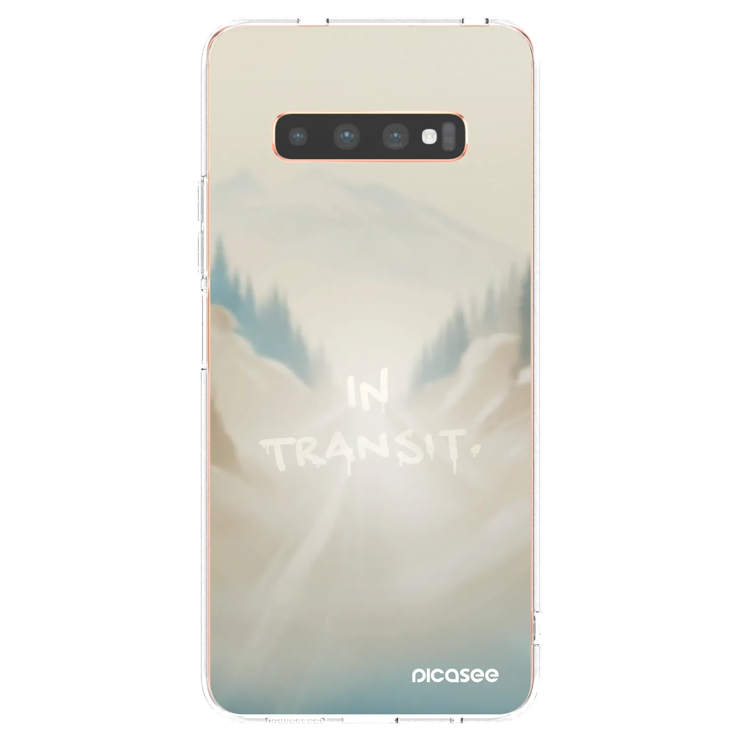 Picasee Samsung Galaxy S10 Plus G975 Hülle - Transparentes Silikon - IN TRANSIT