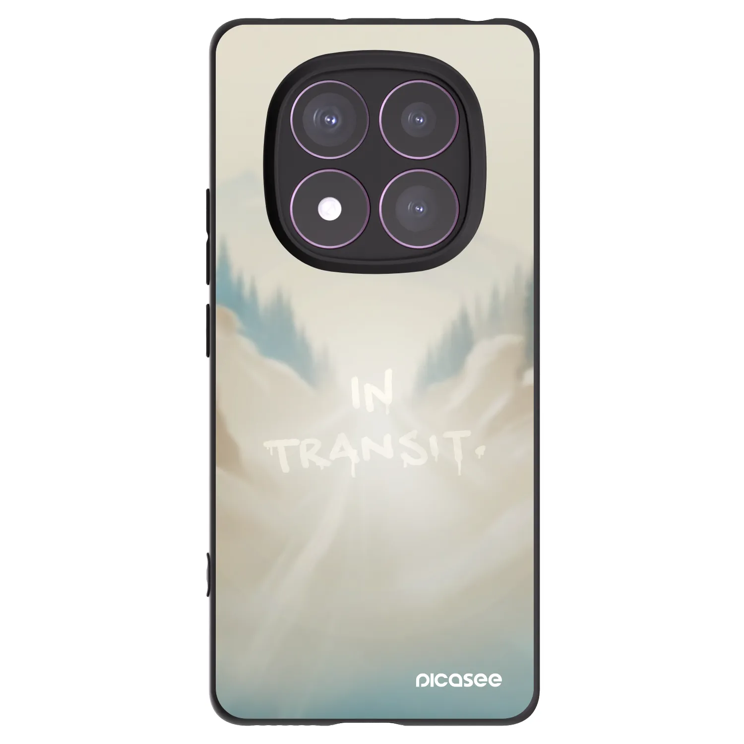 Picasee Xiaomi Redmi Note 14 Pro 4G Hülle - Schwarzes Silikon - IN TRANSIT