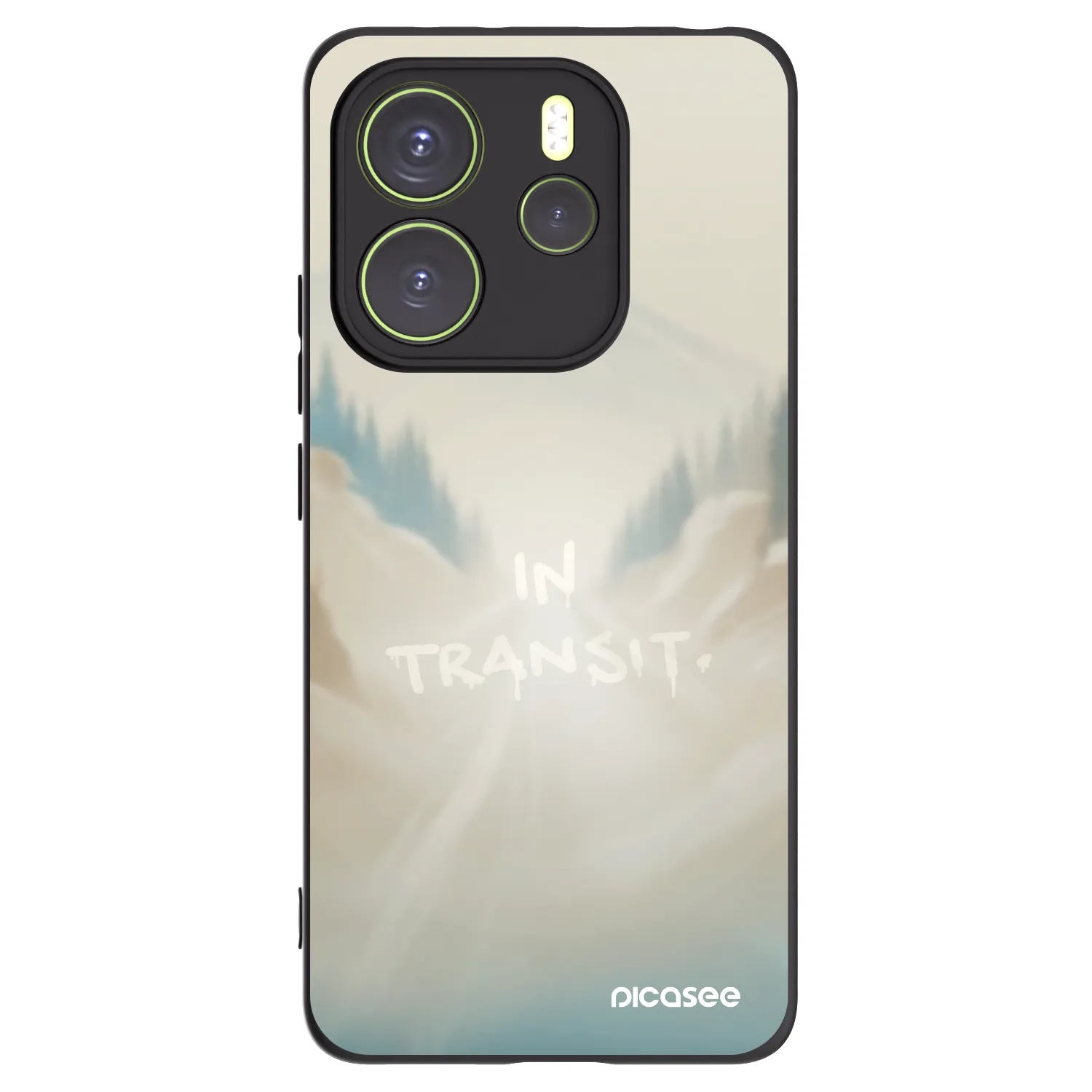 Picasee Xiaomi Redmi Note 14 4G Hülle - Schwarzes Silikon - IN TRANSIT