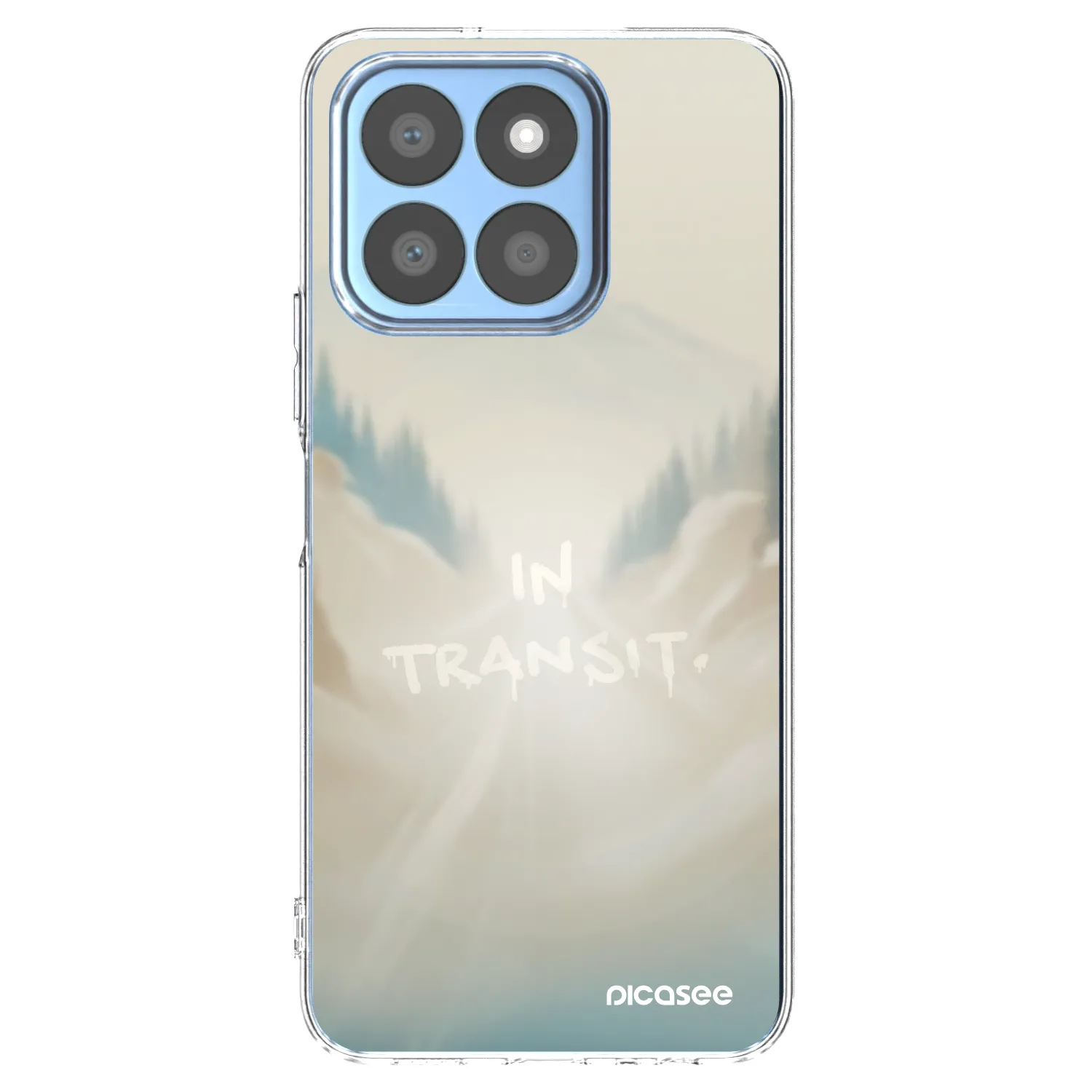 Picasee Honor X8c Hülle - Transparentes Silikon - IN TRANSIT