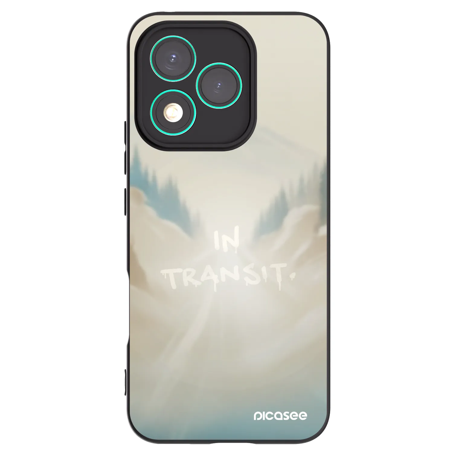 Picasee Honor 400 Lite 5G Hülle - Schwarzes Silikon - IN TRANSIT