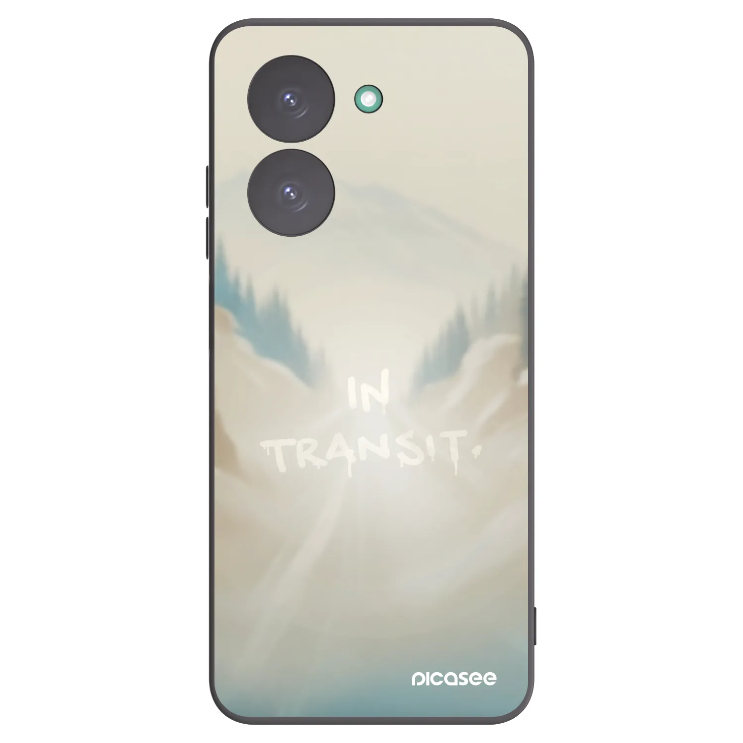 Picasee Xiaomi Redmi A5 Hülle - Schwarzes Silikon - IN TRANSIT