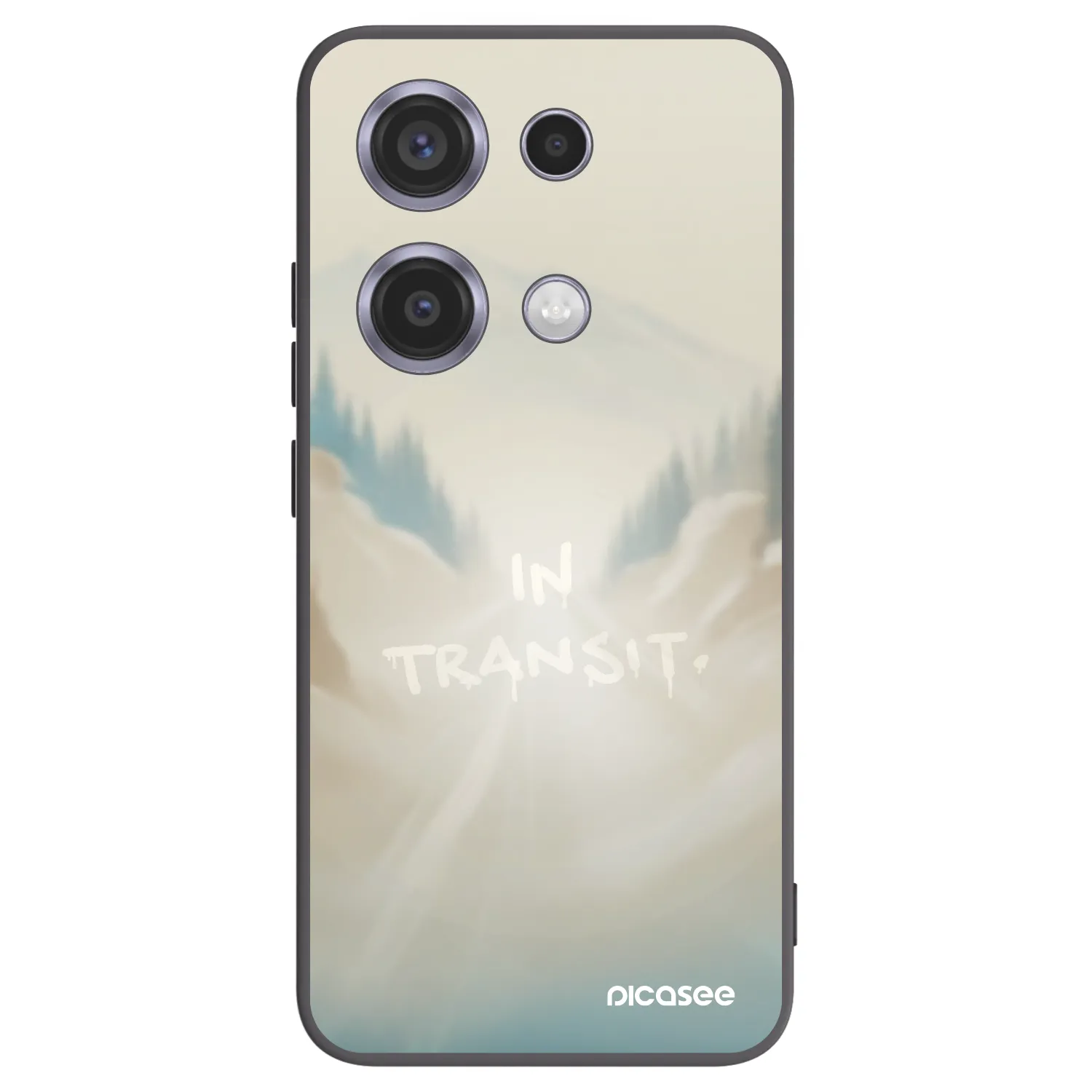 Picasee Xiaomi Redmi Note 14S Hülle - Schwarzes Silikon - IN TRANSIT