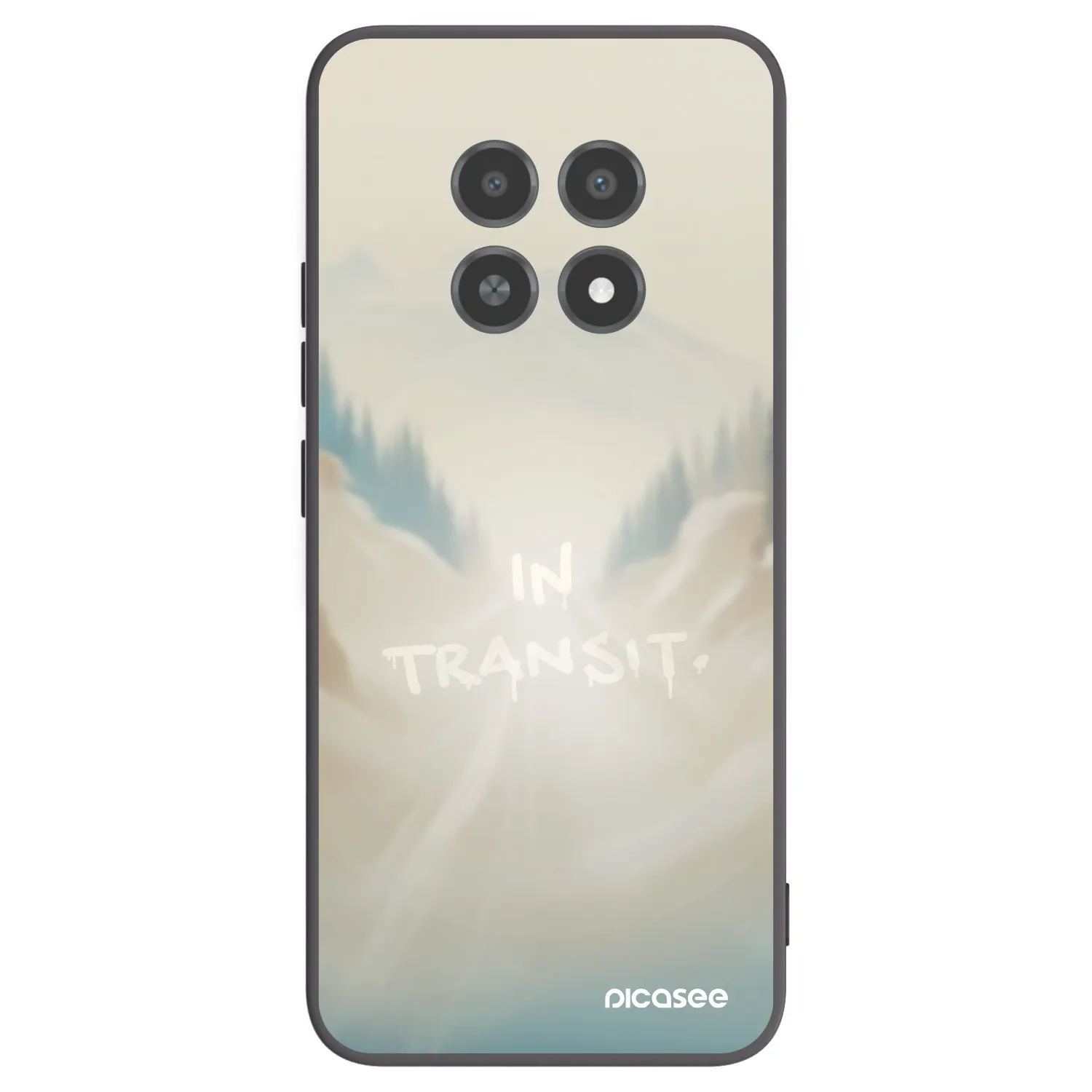 Picasee Realme 12X Hülle - Schwarzes Silikon - IN TRANSIT