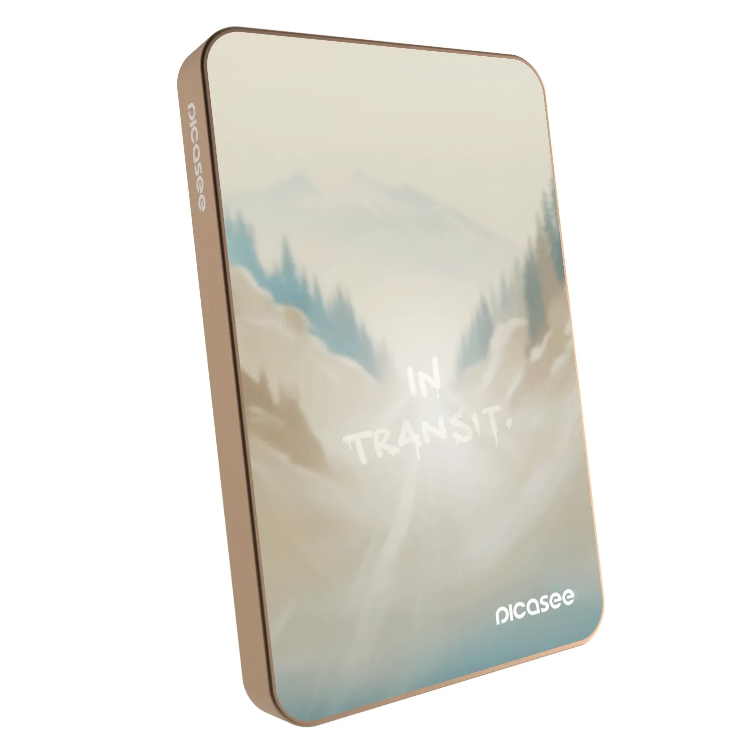 Picasee Powerbank mit MagSafe 5 000 mAh Golden - IN TRANSIT