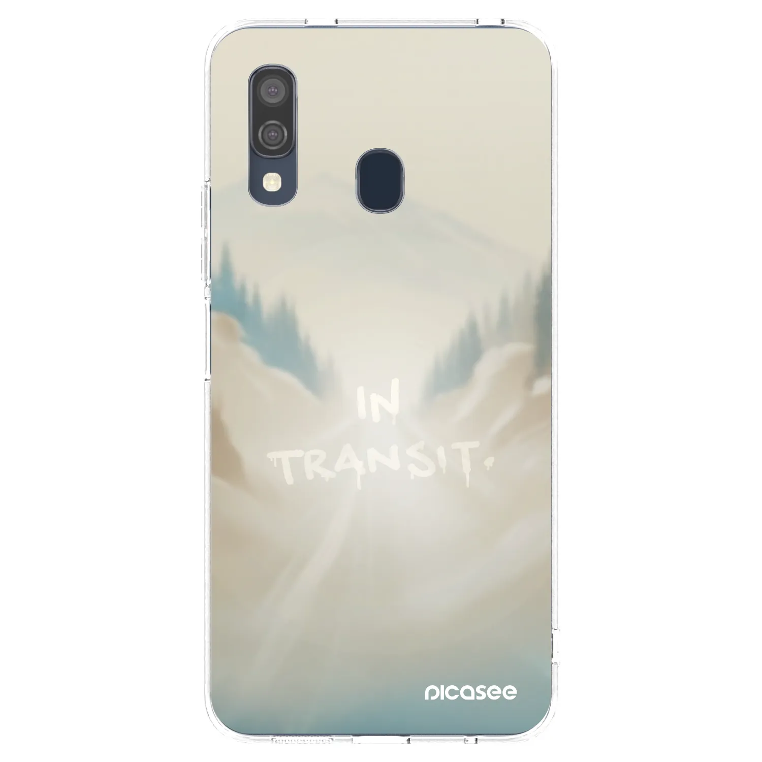 Picasee Samsung Galaxy A40 A405F Hülle - Transparentes Silikon - IN TRANSIT