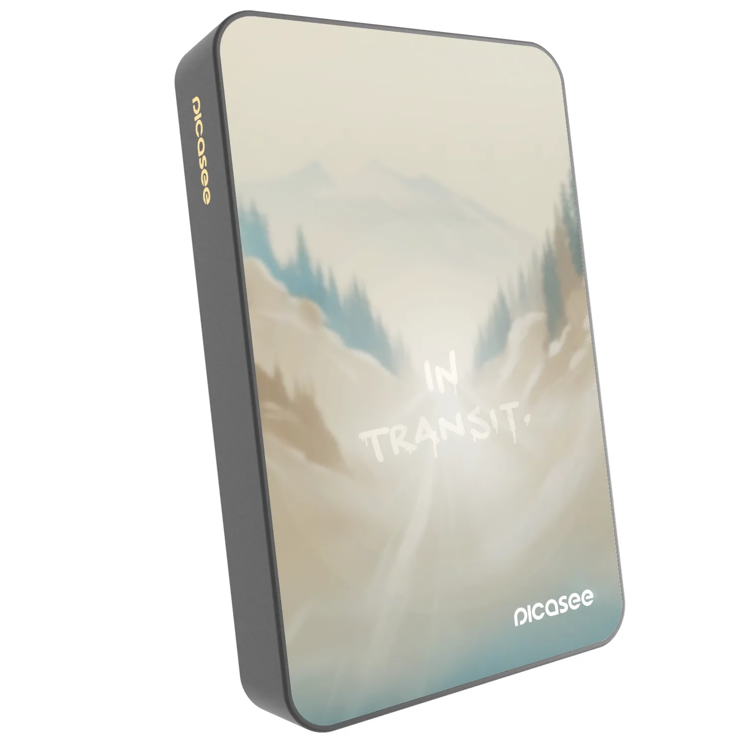Picasee Powerbank mit MagSafe 10 000 mAh Grau - IN TRANSIT