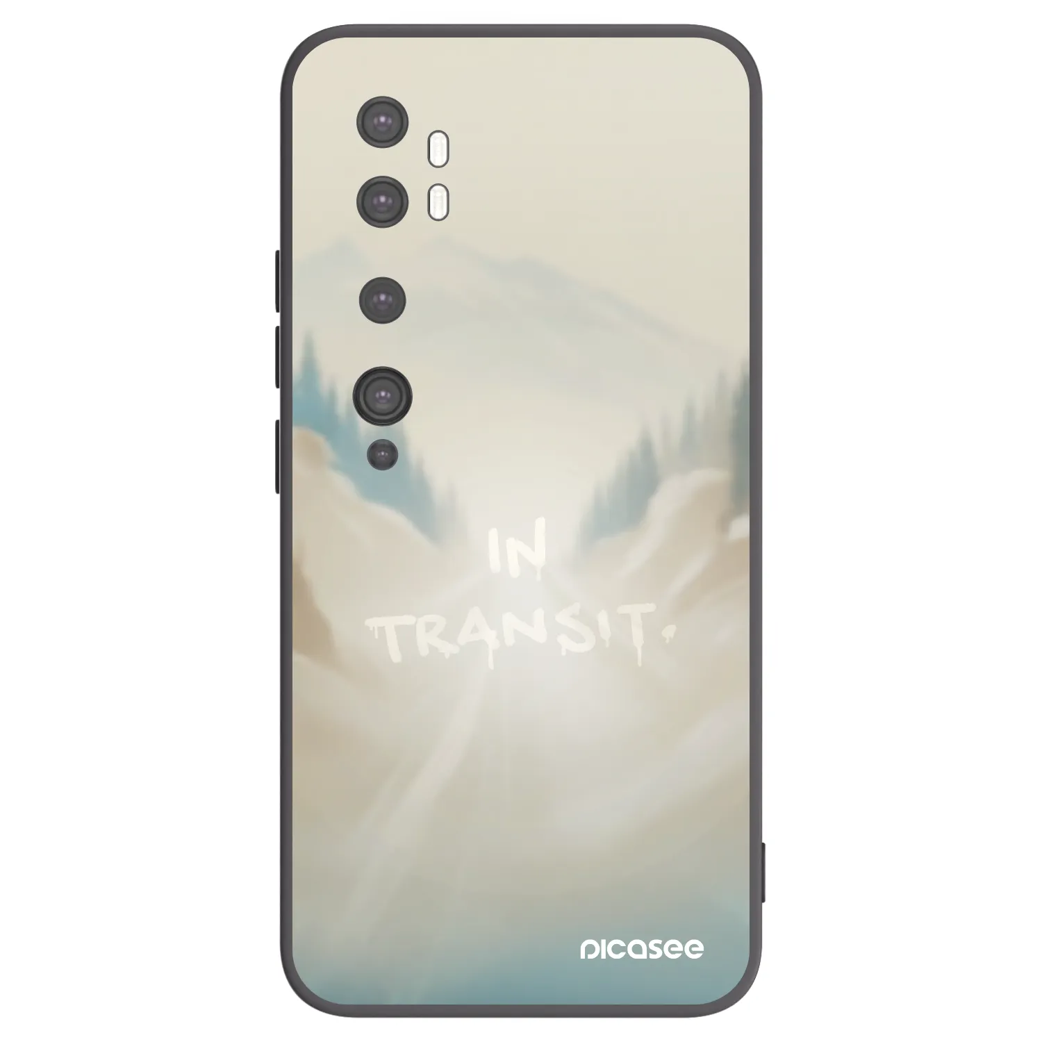 Picasee Xiaomi Mi Note 10 (Pro) Hülle - Schwarzes Silikon - IN TRANSIT