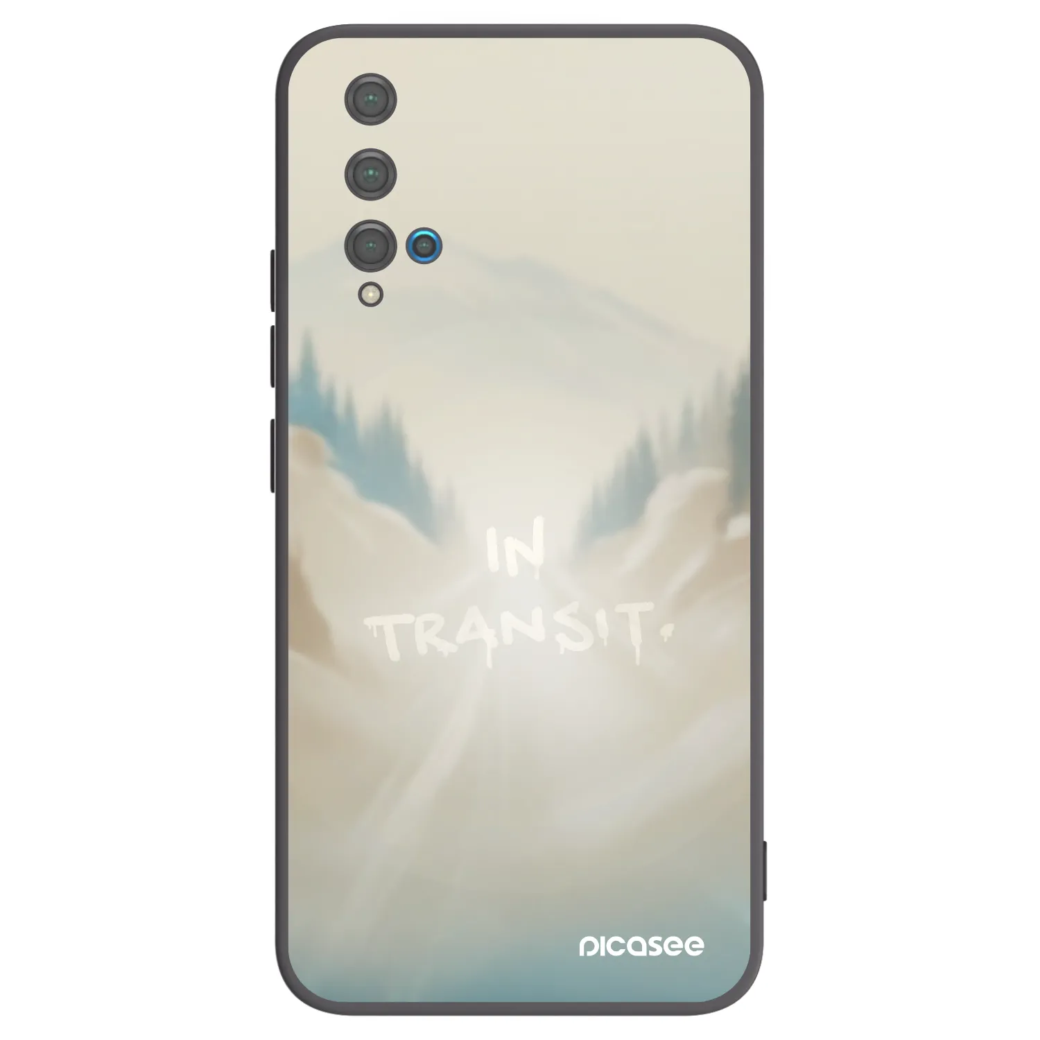 Picasee Huawei Nova 5T Hülle - Schwarzes Silikon - IN TRANSIT