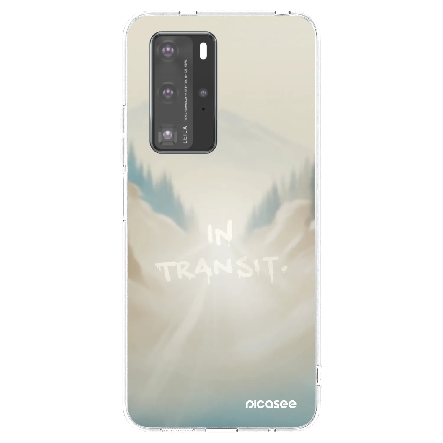 Picasee Huawei P40 Pro Hülle - Transparentes Silikon - IN TRANSIT