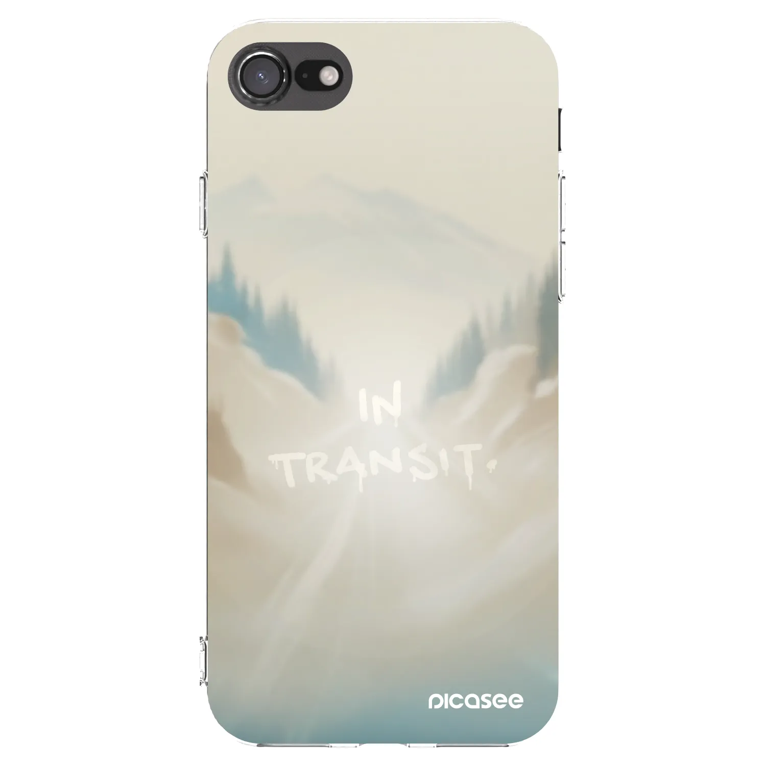 Picasee Apple iPhone SE 2020 Hülle - Transparentes Silikon - IN TRANSIT