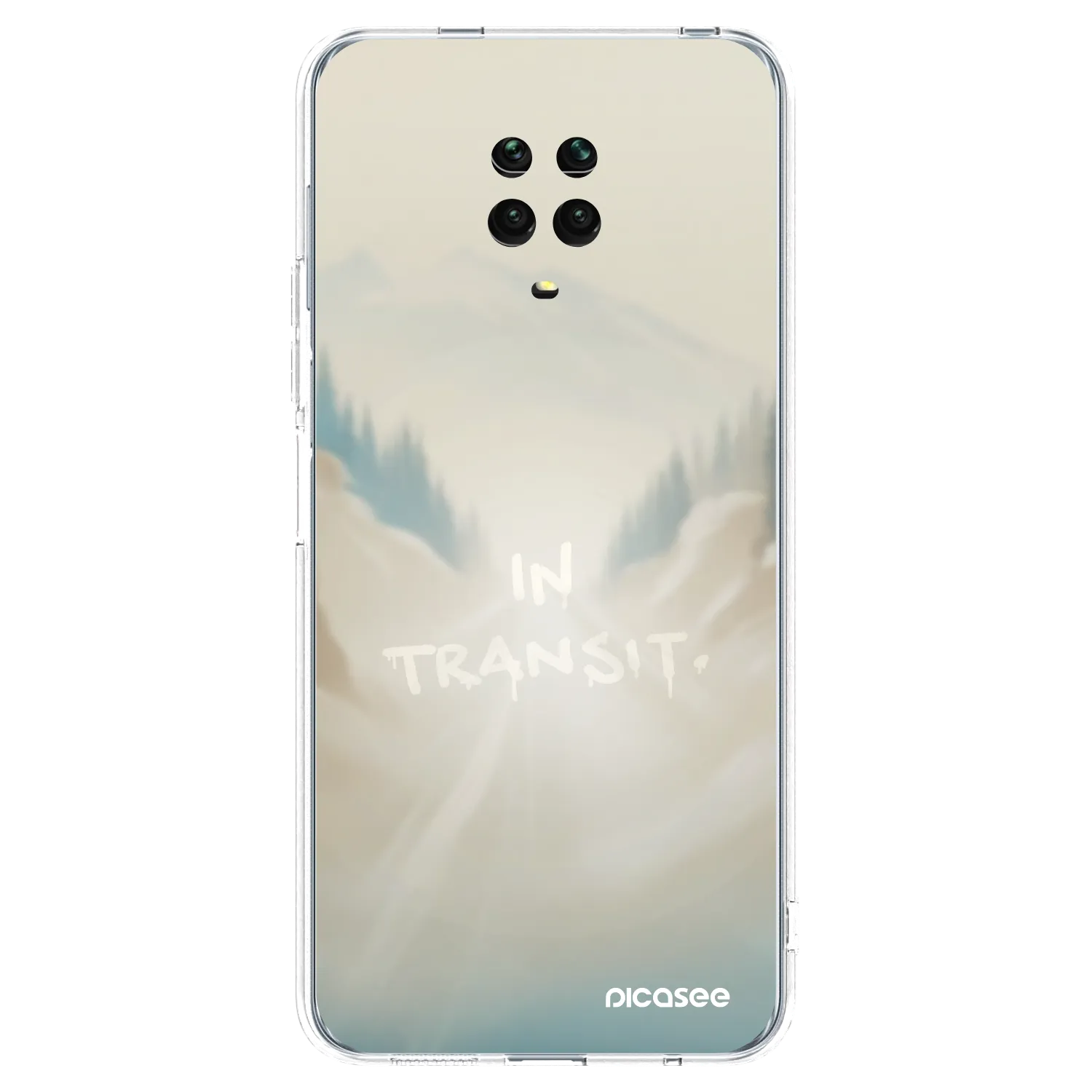 Picasee Xiaomi Redmi Note 9S Hülle - Transparentes Silikon - IN TRANSIT