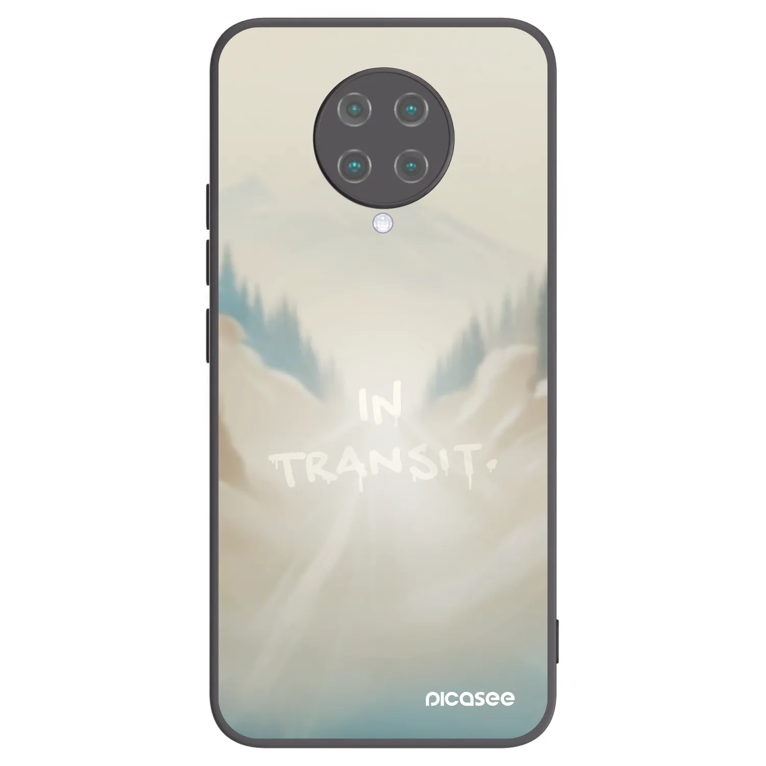 Picasee Xiaomi Poco F2 Pro Hülle - Schwarzes Silikon - IN TRANSIT