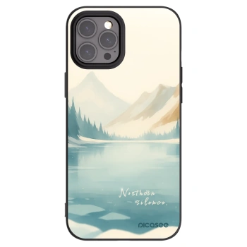 Picasee Apple iPhone 12 Pro Max Hülle - Schwarzes Silikon - NOTHERN SILENCE