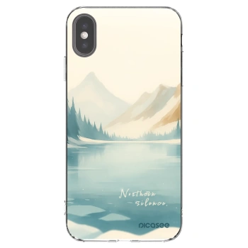 Picasee Apple iPhone XS Max Hülle - Transparentes Silikon - NOTHERN SILENCE