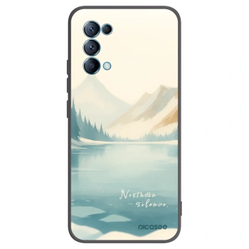 Picasee OPPO Reno 5 5G Hülle - Schwarzes Silikon - NOTHERN SILENCE