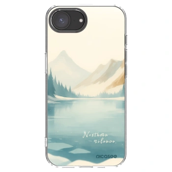 Picasee Apple iPhone 16e Hülle - Transparentes Silikon - NOTHERN SILENCE