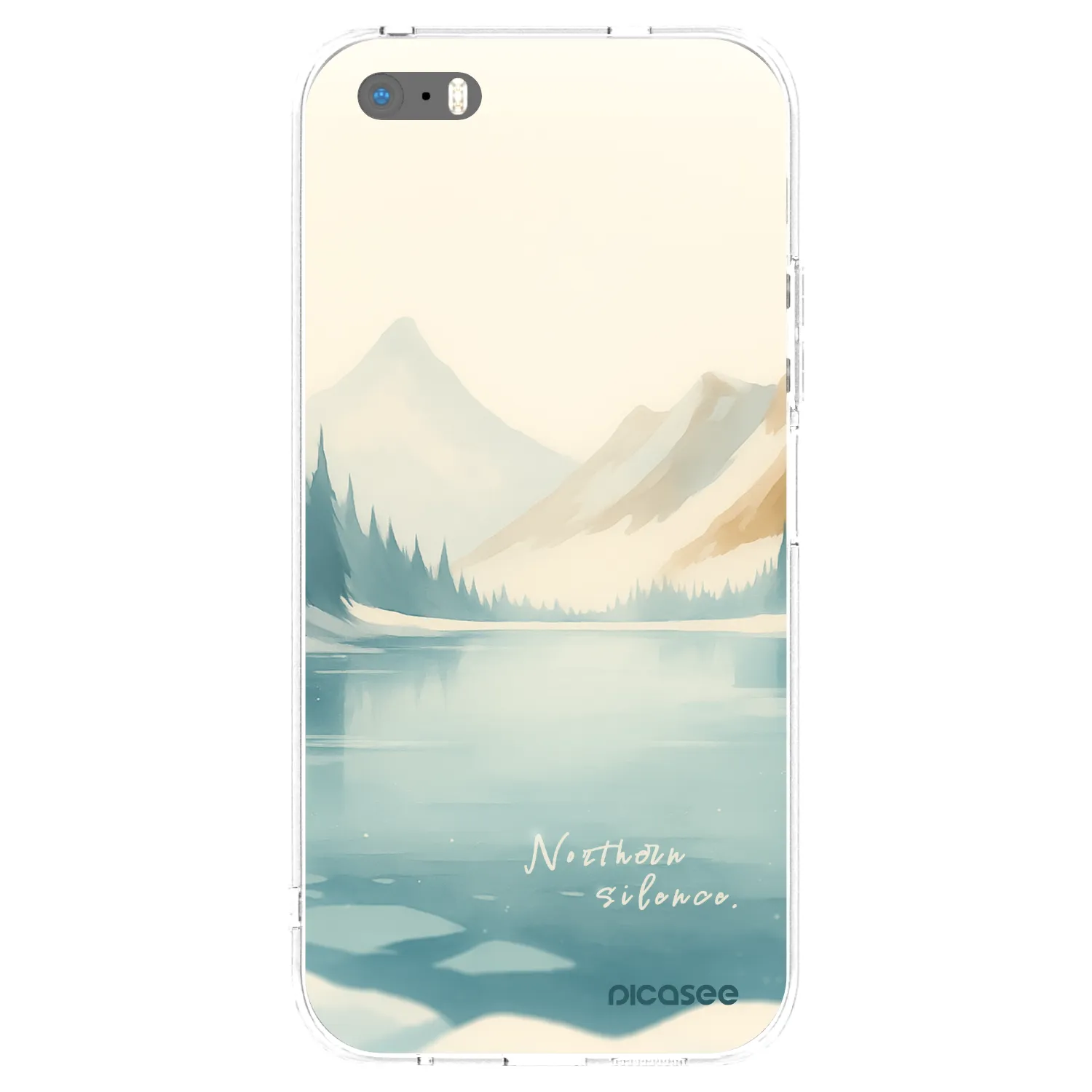 Picasee Apple iPhone 5/5S/SE Hülle - Transparentes Silikon - NOTHERN SILENCE
