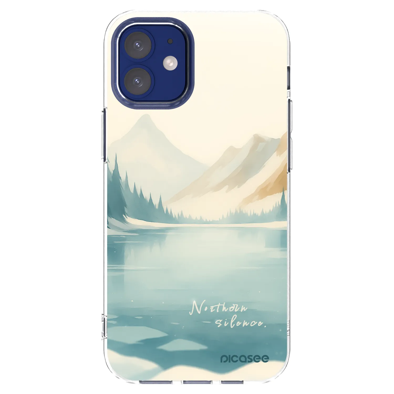 Picasee Apple iPhone 12 mini Hülle - Transparentes Silikon - NOTHERN SILENCE