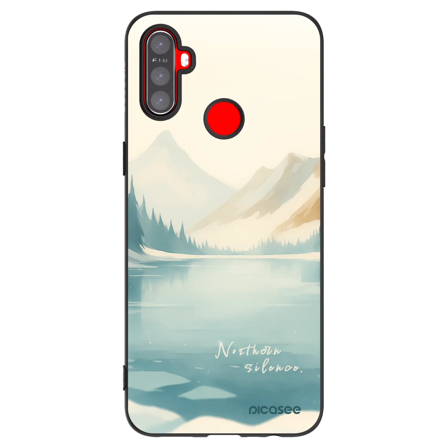 Picasee Realme 5 Hülle - Schwarzes Silikon - NOTHERN SILENCE