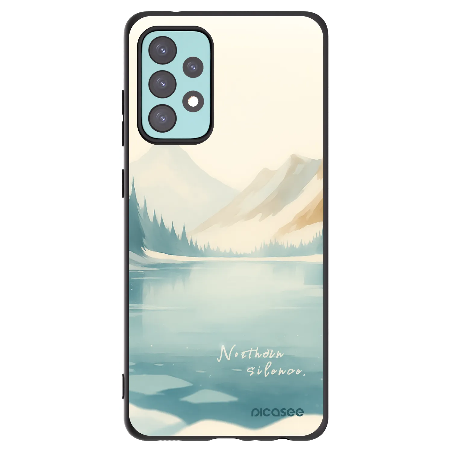 Picasee Samsung Galaxy A72 A725F Hülle - Schwarzes Silikon - NOTHERN SILENCE