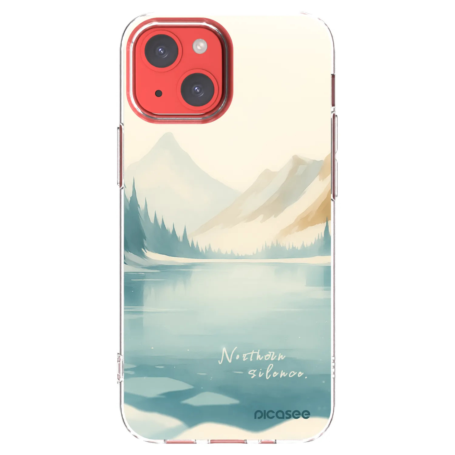 Picasee Apple iPhone 13 mini Hülle - Transparentes Silikon - NOTHERN SILENCE