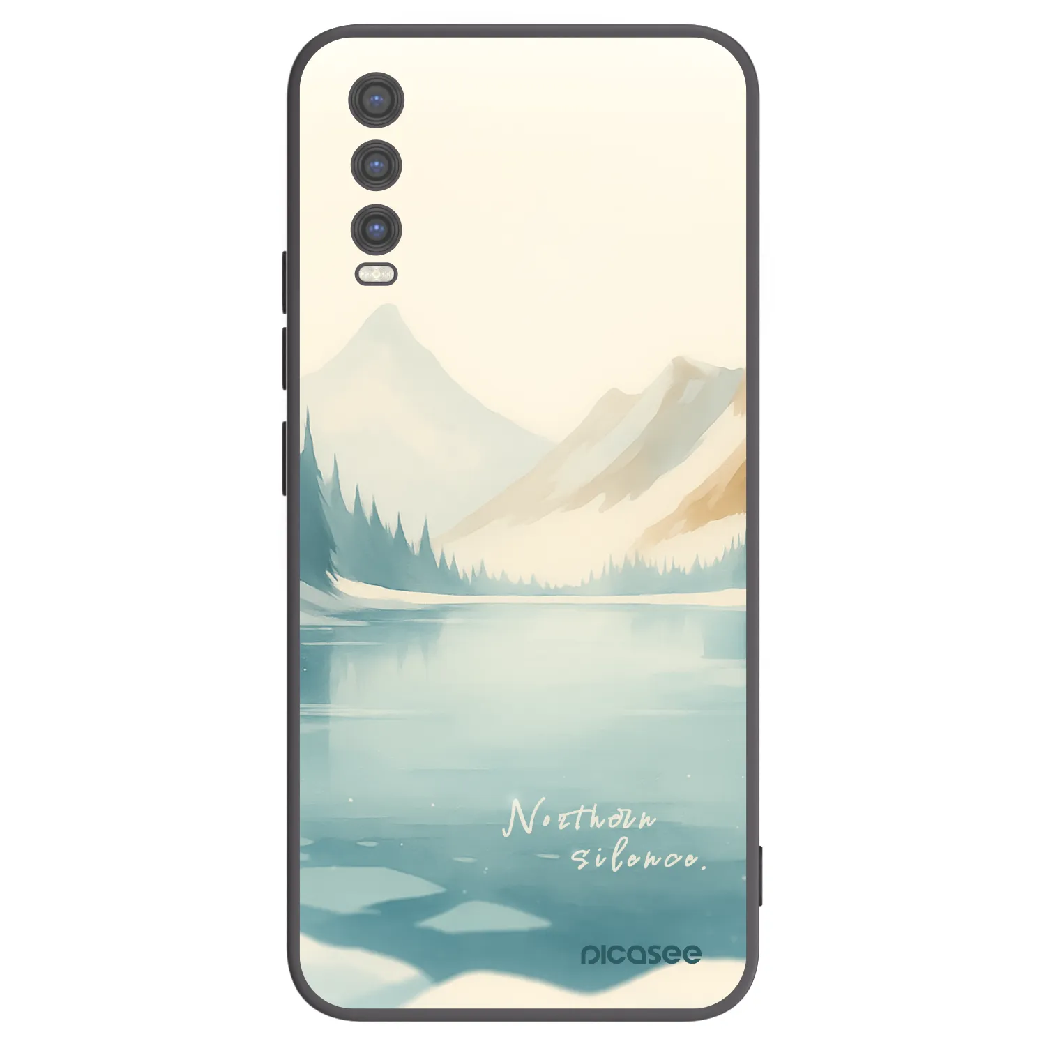 Picasee Vivo Y20s Hülle - Schwarzes Silikon - NOTHERN SILENCE