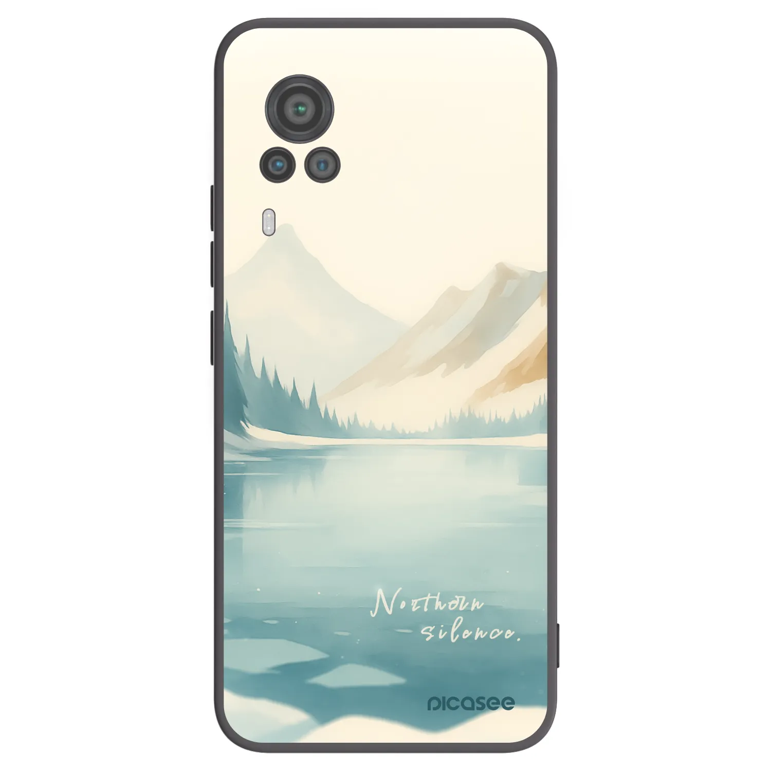 Picasee Vivo X60 Pro 5G Hülle - Schwarzes Silikon - NOTHERN SILENCE