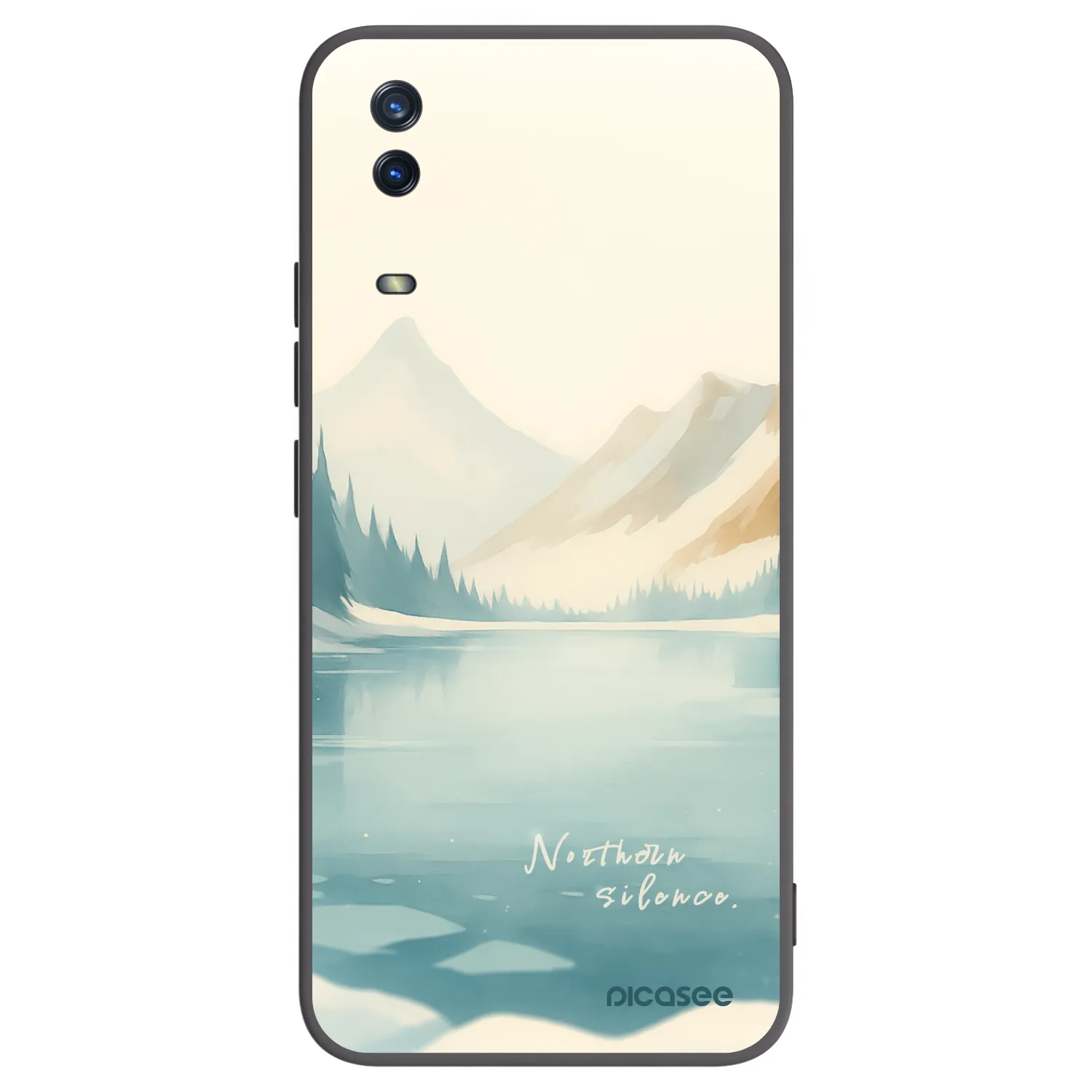 Picasee Vivo Y11s Hülle - Schwarzes Silikon - NOTHERN SILENCE