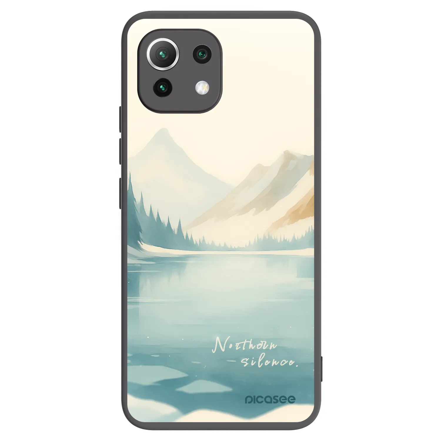 Picasee Xiaomi 11 Lite 5G NE Hülle - Schwarzes Silikon - NOTHERN SILENCE