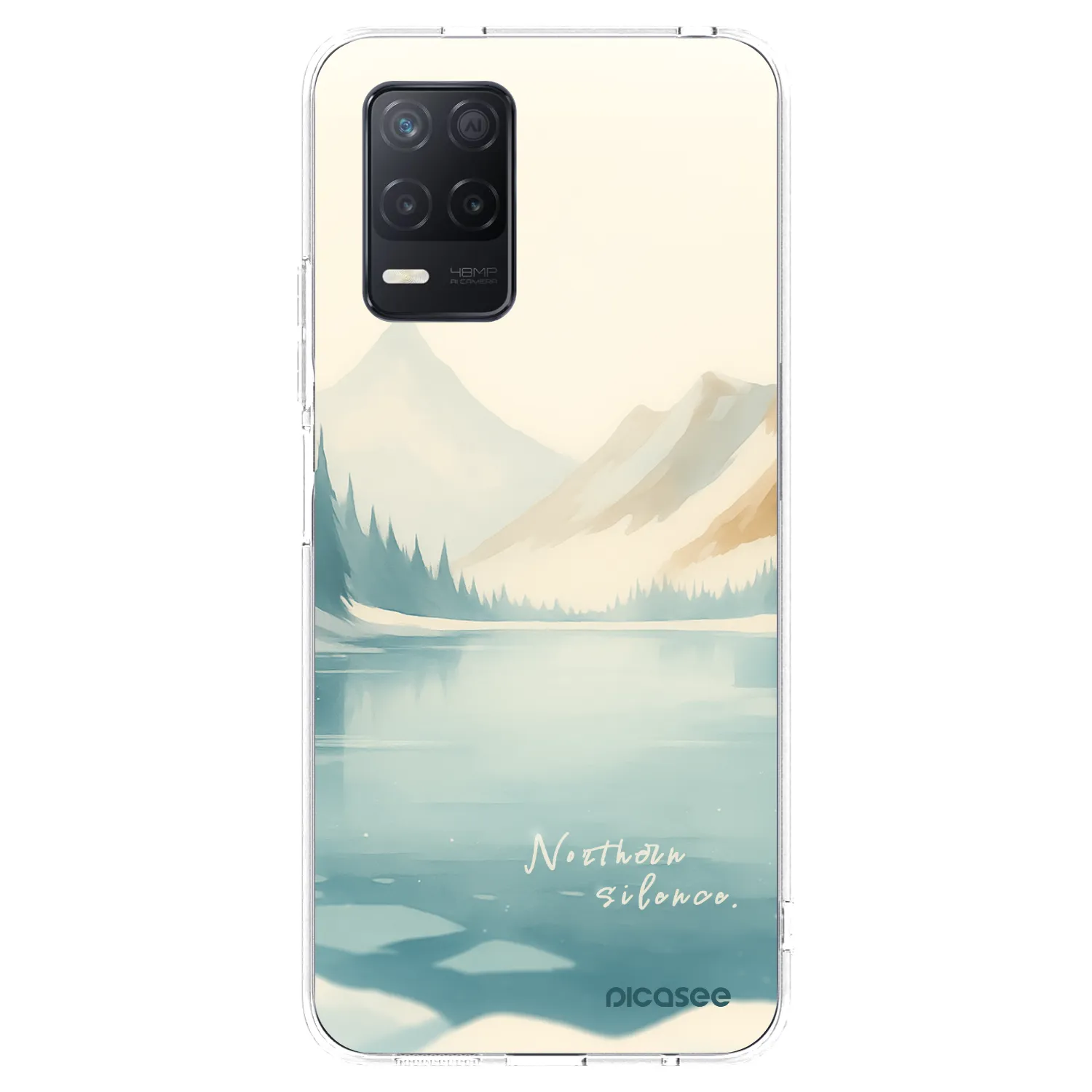 Picasee Realme 8 5G Hülle - Transparentes Silikon - NOTHERN SILENCE