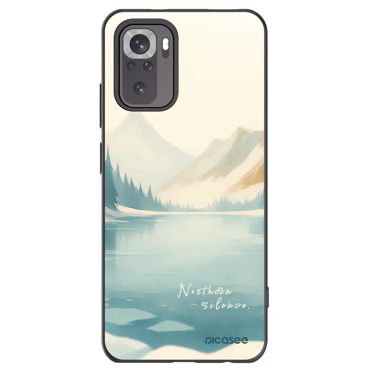Picasee Xiaomi Redmi Note 11S 4G Hülle - Schwarzes Silikon - NOTHERN SILENCE