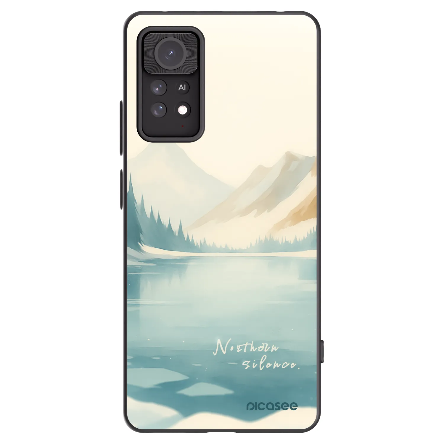 Picasee Xiaomi Redmi Note 11 Pro Hülle - Schwarzes Silikon - NOTHERN SILENCE