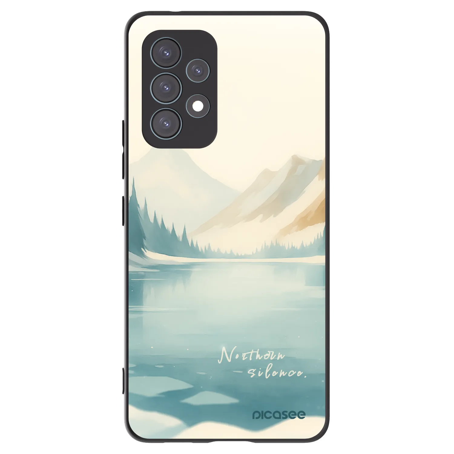 Picasee Samsung Galaxy A53 5G A536 Hülle - Schwarzes Silikon - NOTHERN SILENCE